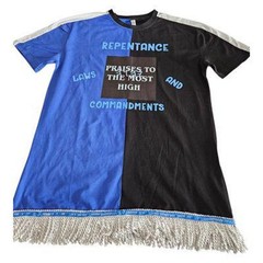 100% Cotton Two Tone Blue/Black Repentance, Laws and Commandments All Praises to