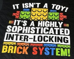 New Mens Master Builder Bricks Blocks Play Toys T-Shirt Big & Tall Sz 3XLT