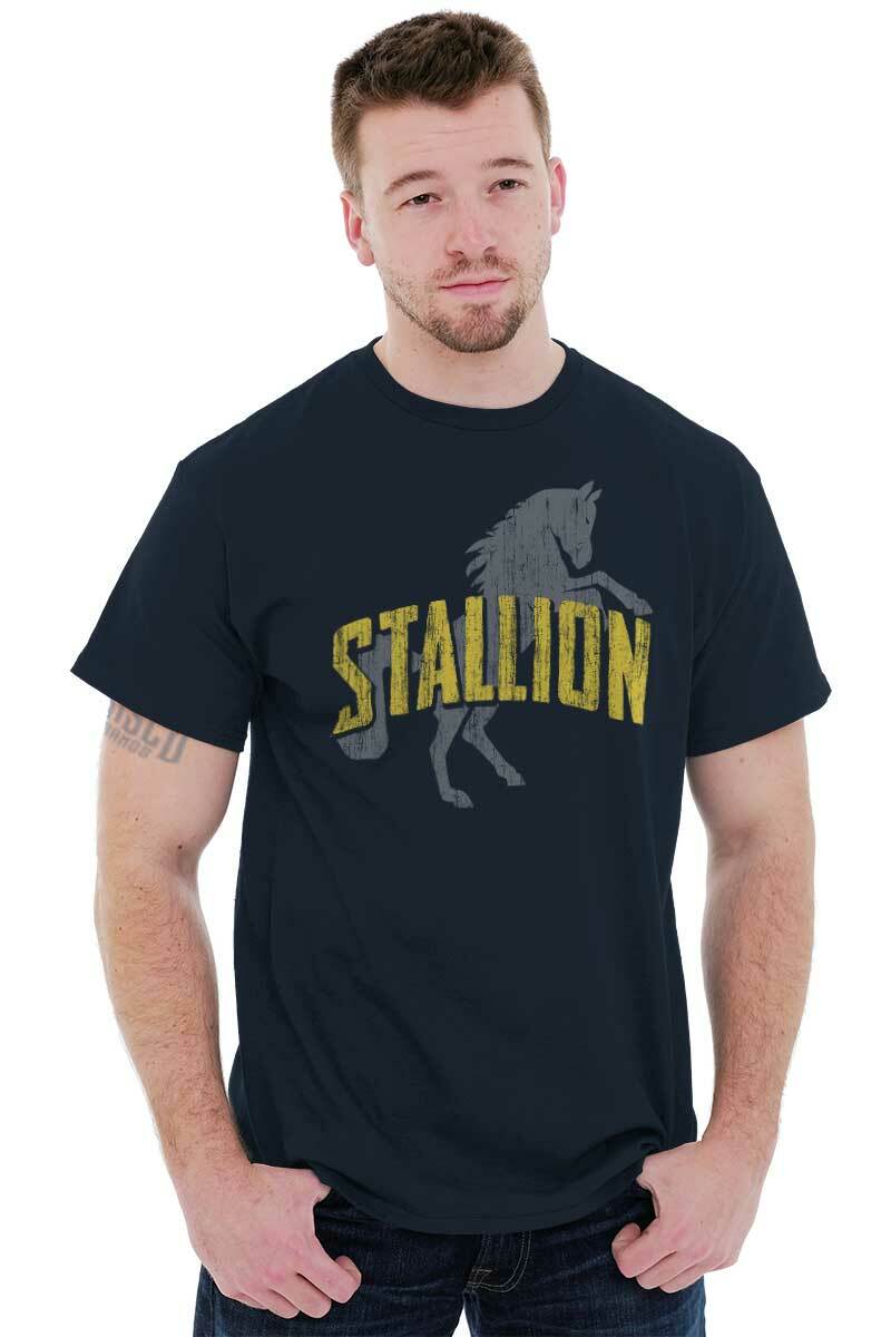 Funny Sarcastic Italian Stallion Horse Movie Mens Casual Crewneck T Shirts Tees gallery