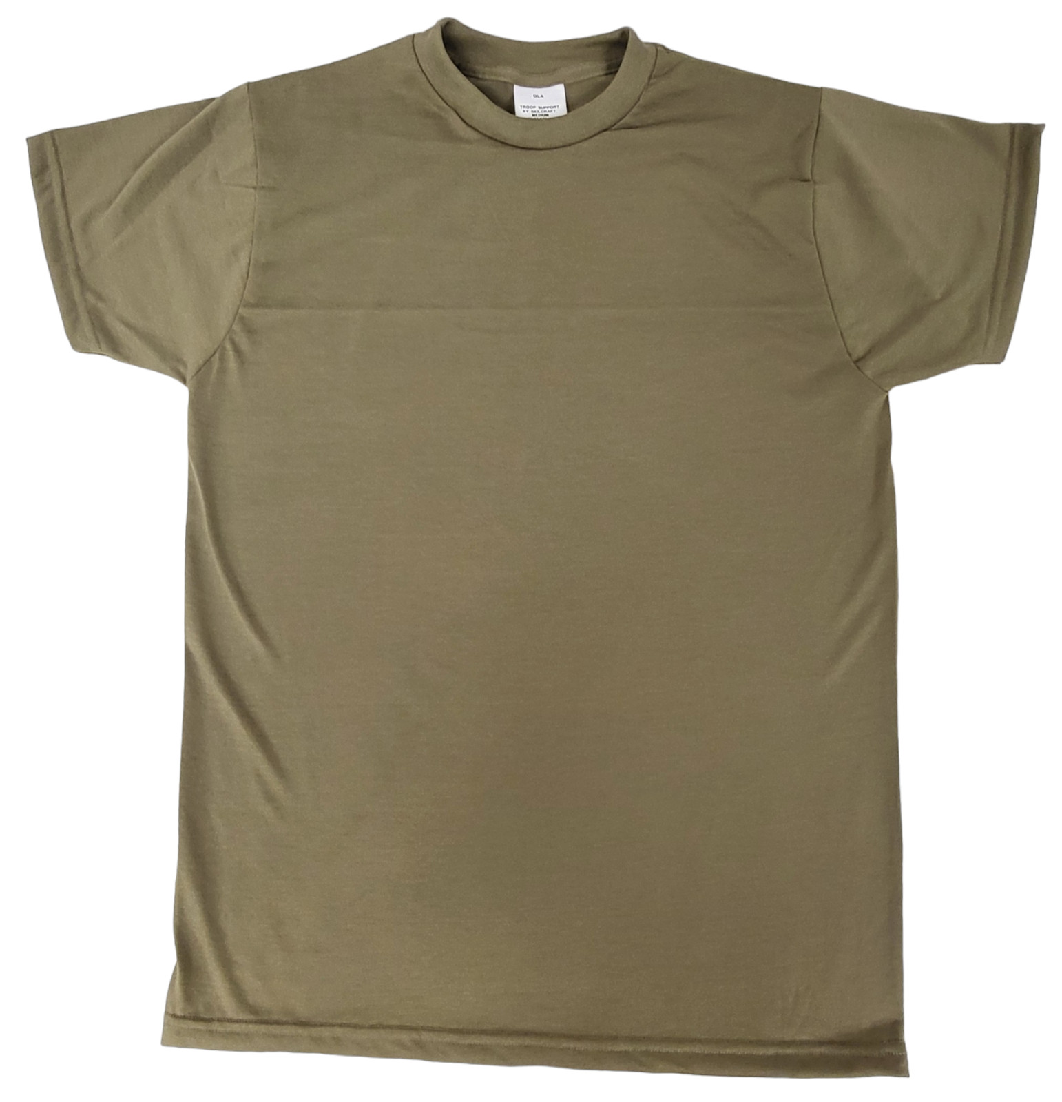 (4 PACK) DLA Skillcraft Troop Support Coyote Med Crew Neck Army Military T-Shirt gallery