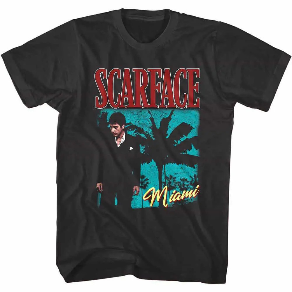 Scarface Miami Neon Palms Men's T Shirt gallery