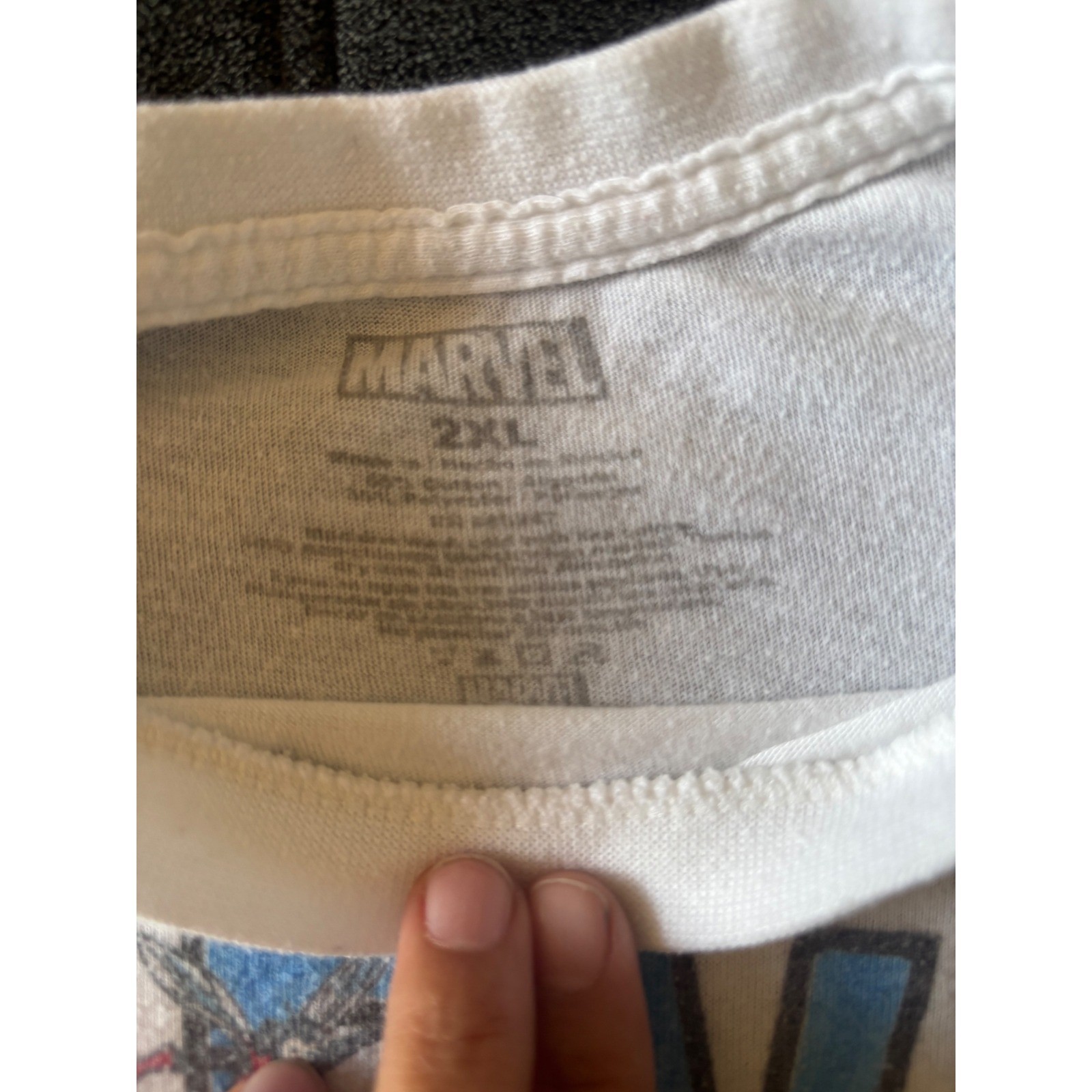 Marvel Comics Graphic T-Shirt Mens 2XL White Avengers Spider-Man Hulk Thor Tee gallery