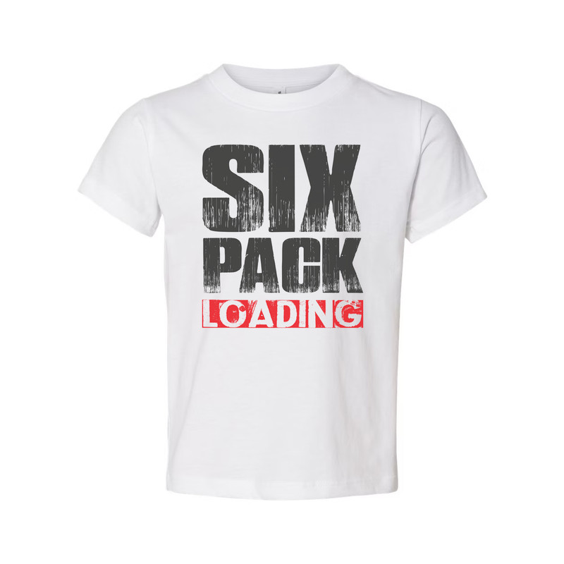 Six Pack Loading Graphic T Shirt Unisex Fitness Tee For Men And Women Casual Wea