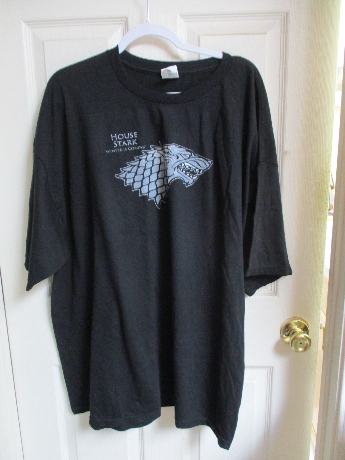 Game Of Thrones Stark Winter Is Coming T-Shirt Men's Black 3XLT Never Worn gallery