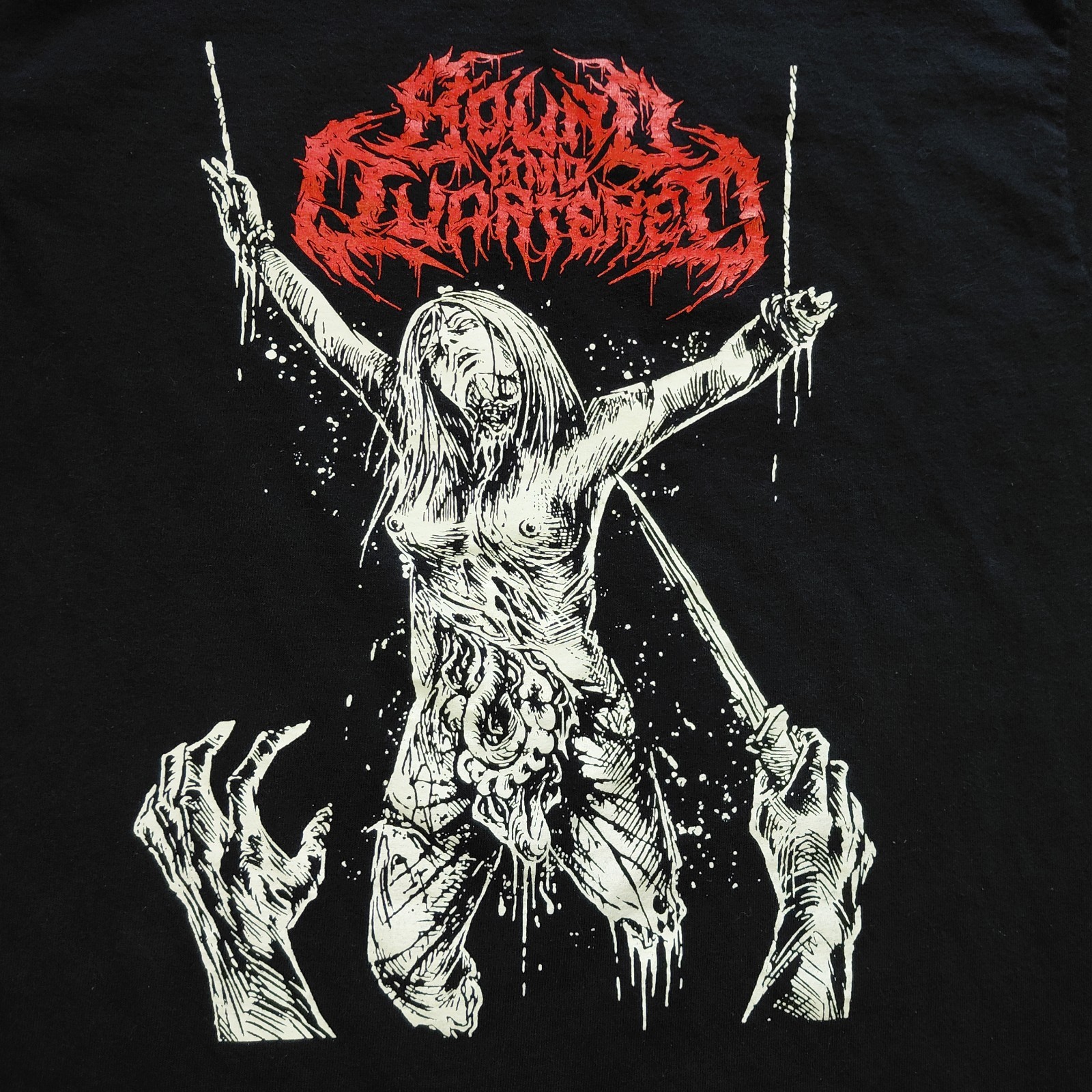Bound And Quartered Metal Band Music T Shirt Tee - Size Medium - Black Punk Goth gallery