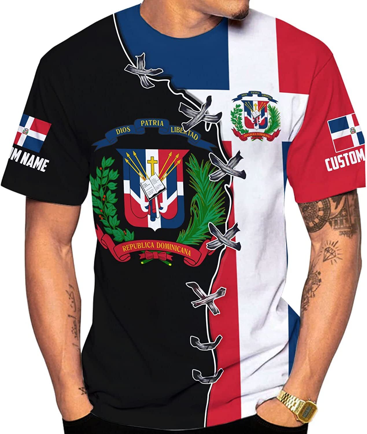 Personalized Dominican Republic Shirts 3D, Republica Dominicana Tshirt, Dominica gallery
