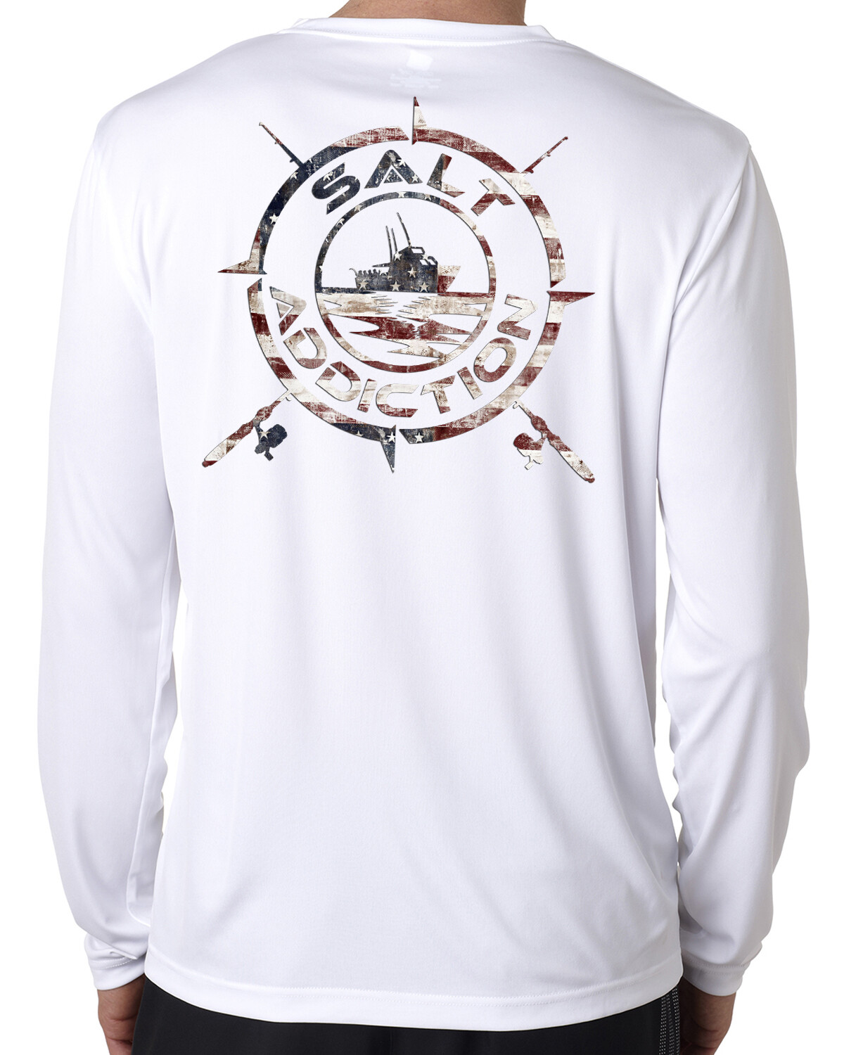 Salt Addiction microfiber fishing long sleeve life trolling t shirt 50+ uv gallery
