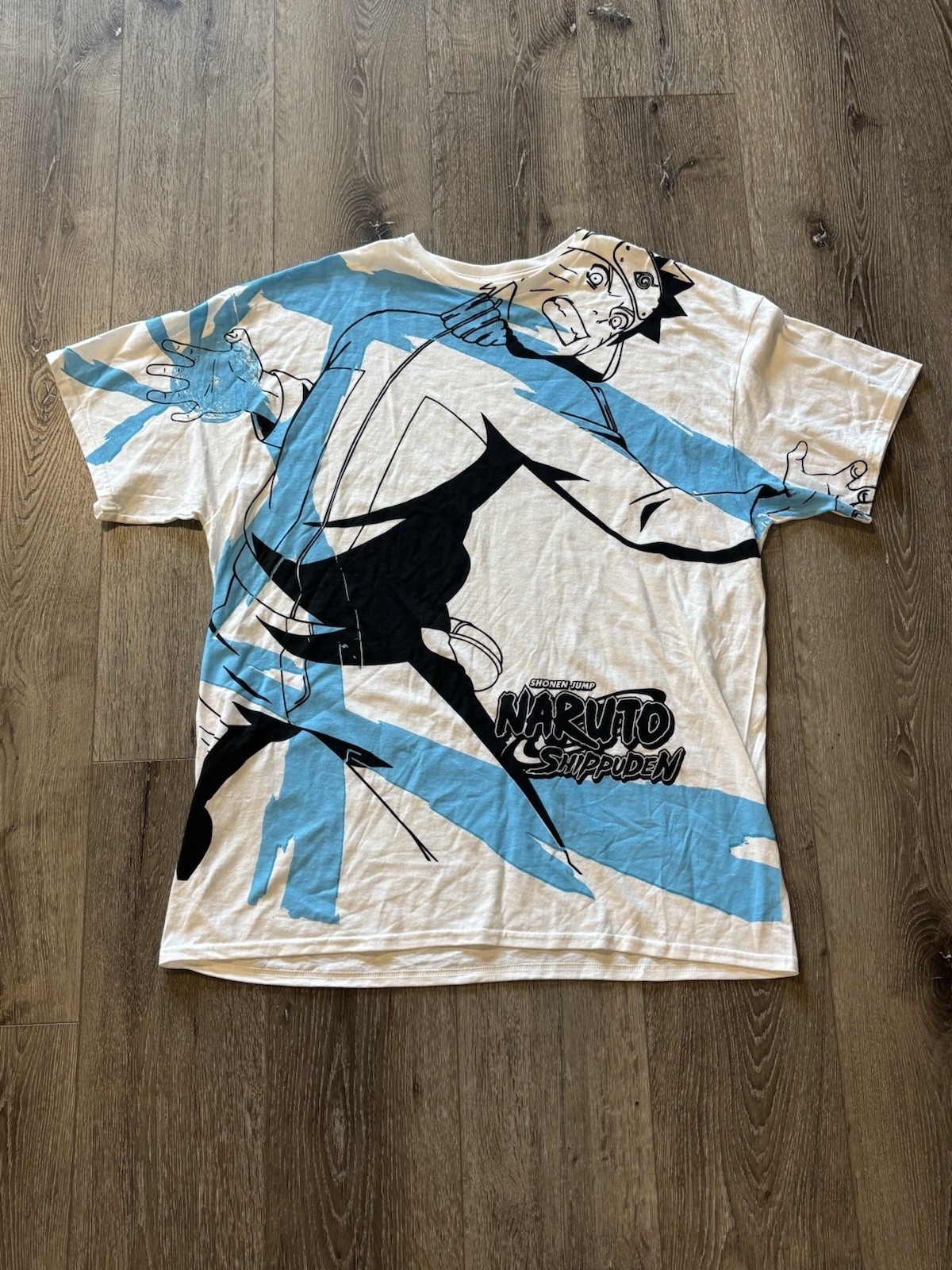 Naruto Shippuden Shonen Jump AOP All Over Print T Shirt Anime Promo Mens XL