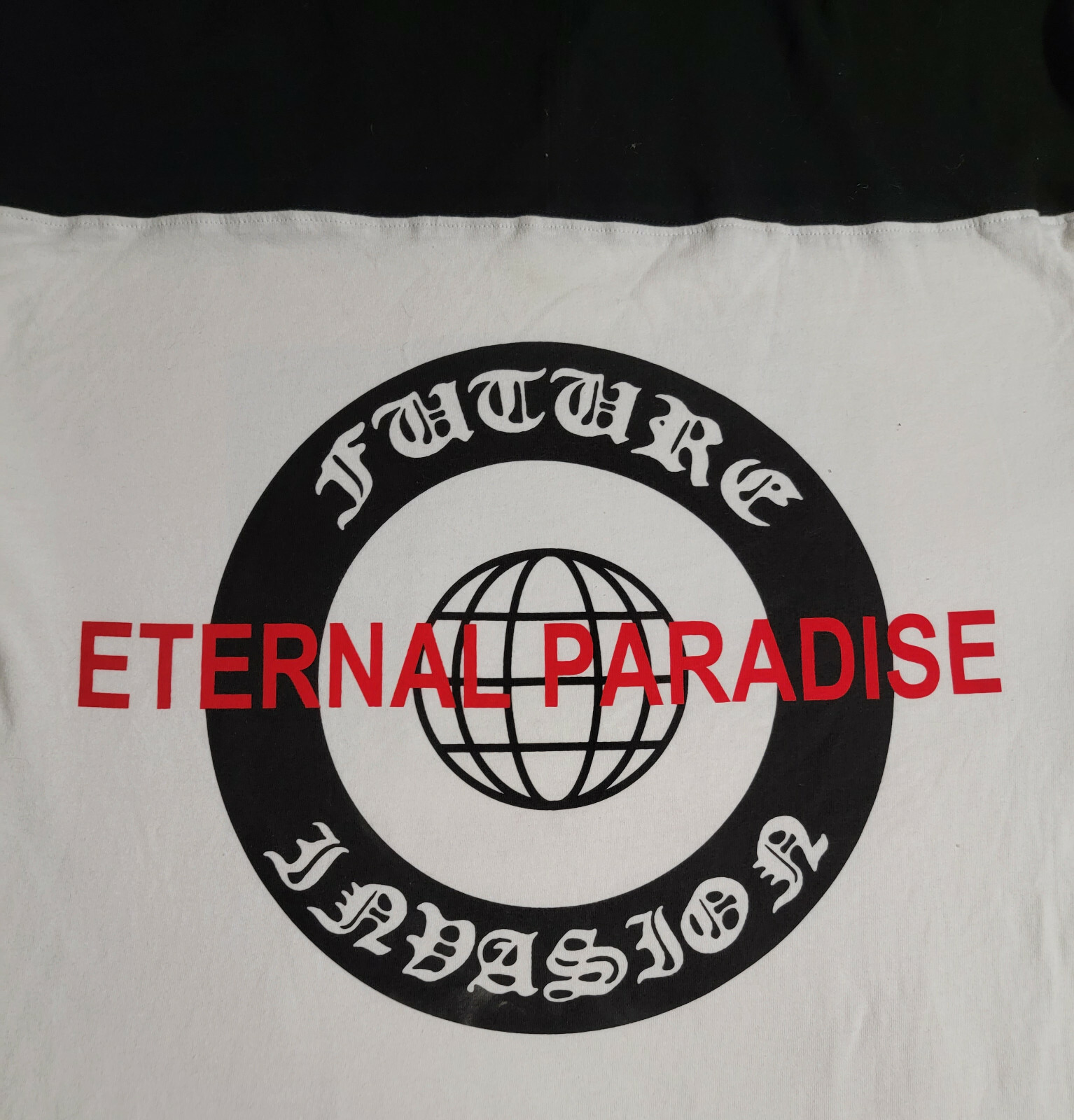Forever 21 Eternal Paradise Black/White Long Sleeve Shirt! (Size in Description) gallery