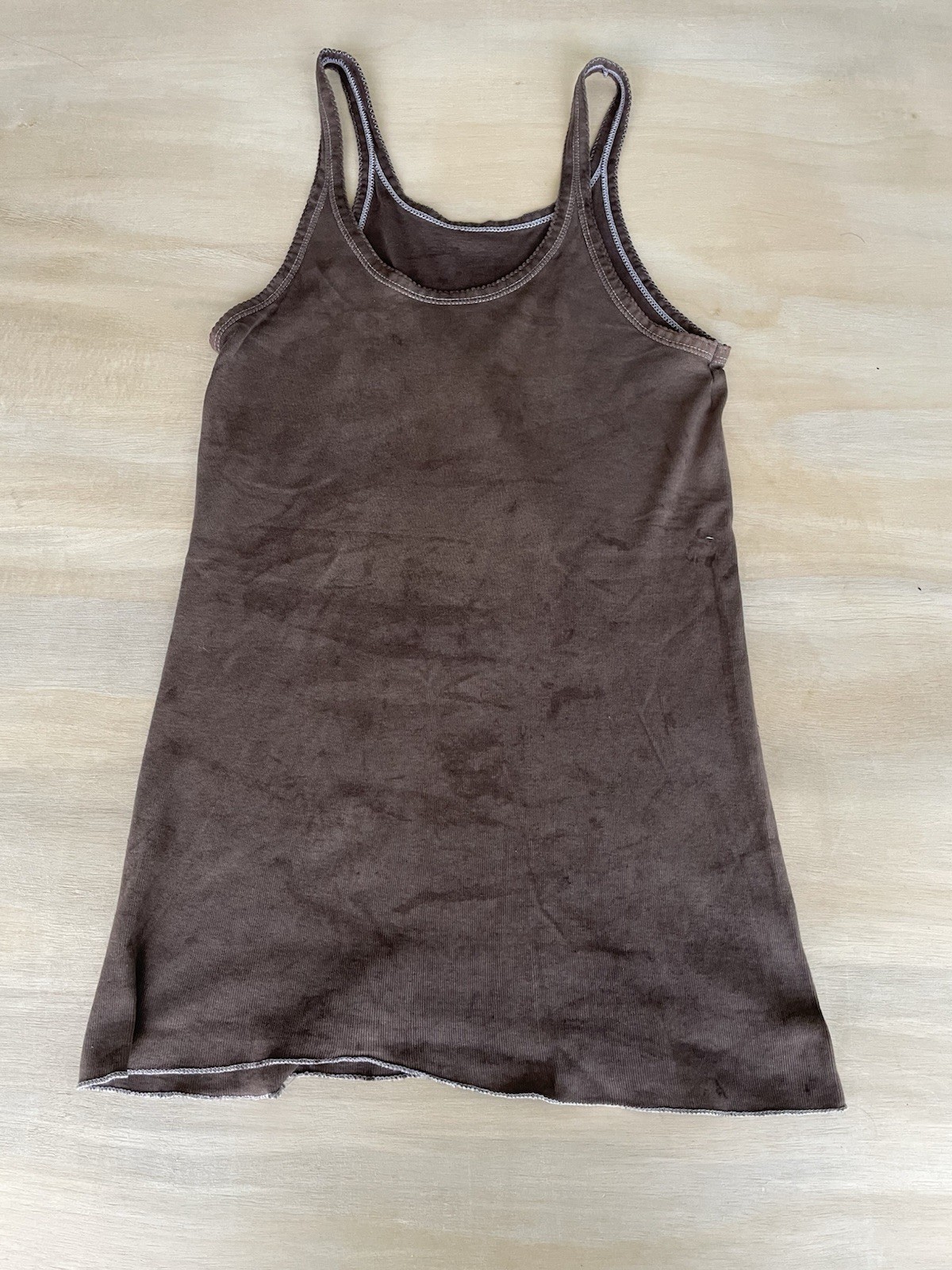 Bundle of 6 vintage overdyed distressed tank tops size L gallery