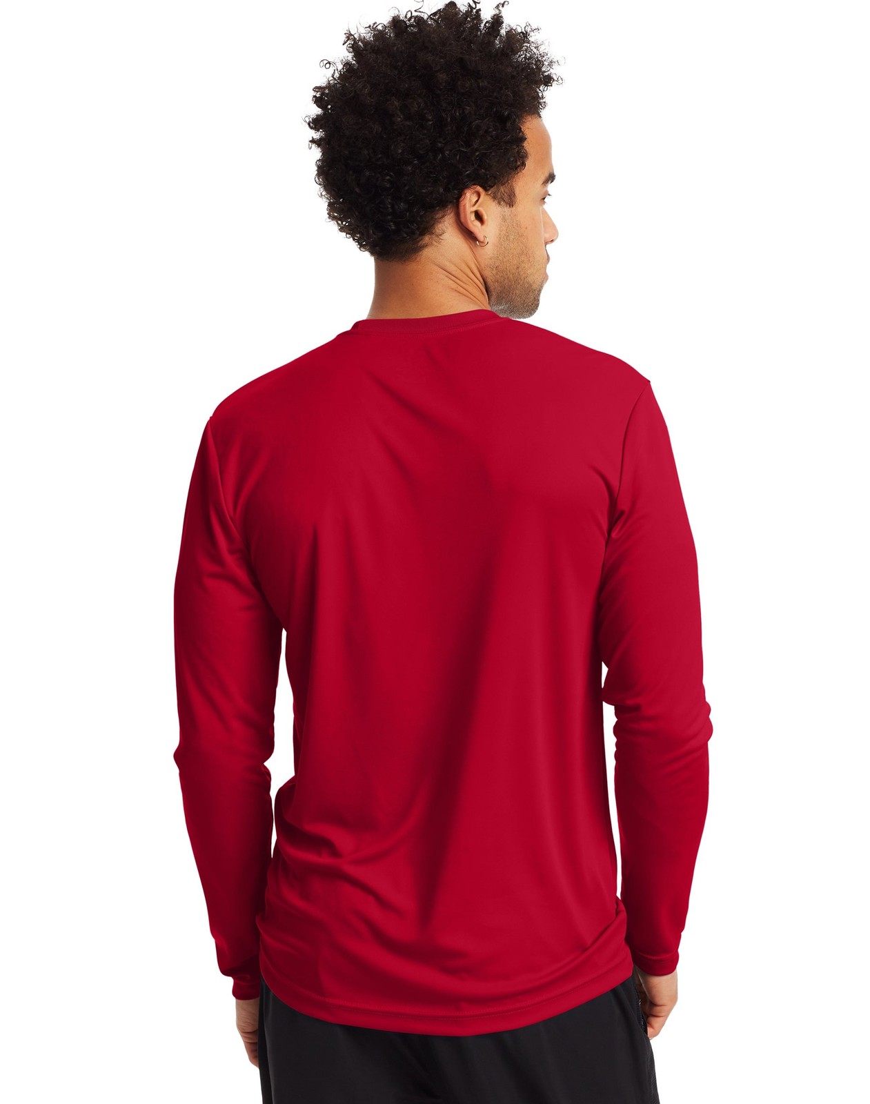 Hanes Long Sleeve Tee 2-Pack T-Shirt Sport Men's FreshIQ Cool DRI Jersey S-3XL gallery