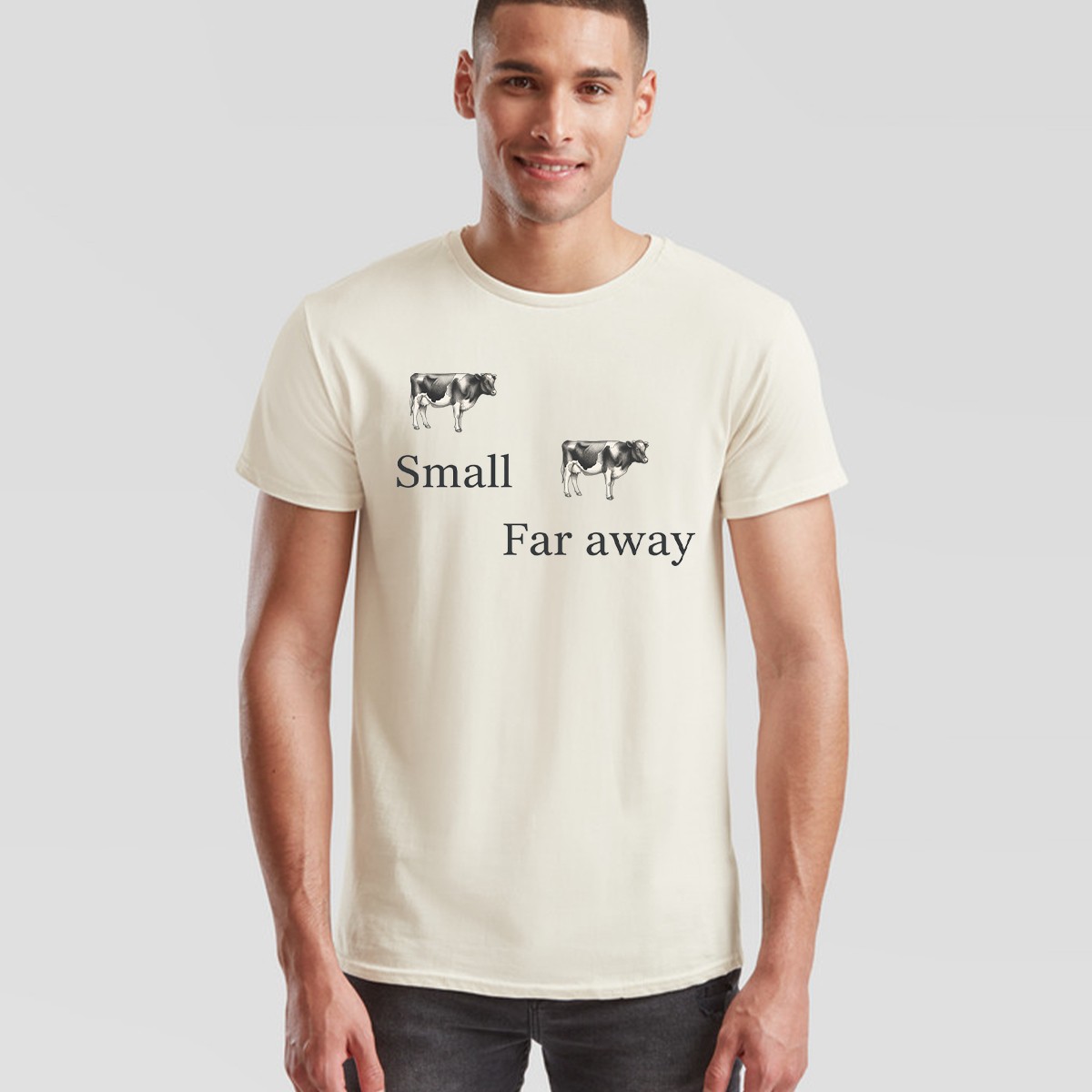 Unisex Father Ted Small... Far Away Tshirt With Cow Design gallery