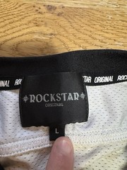 Rockstar Original Jersey Style Short Sleeve Shirt Size Large Mesh Blended Fabric