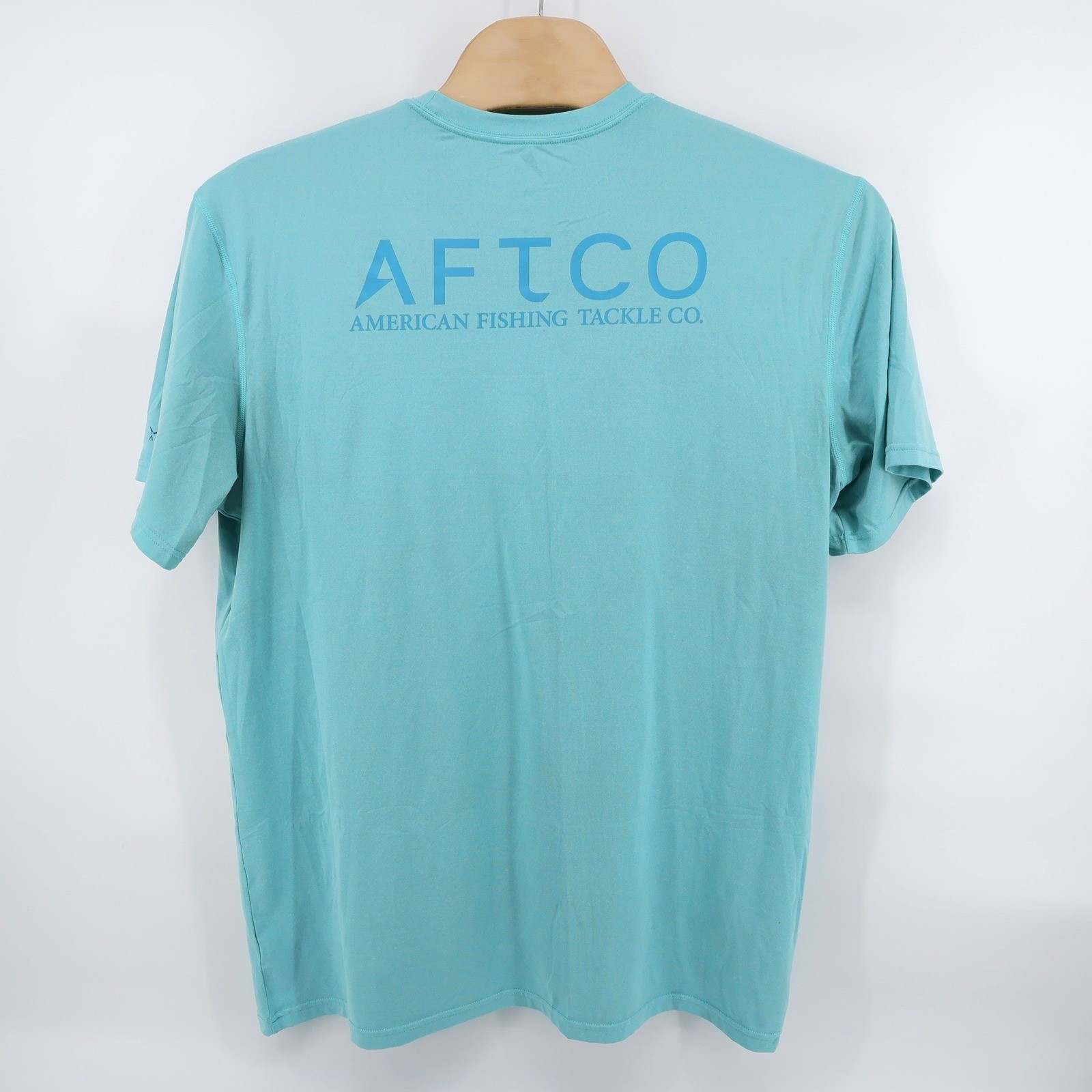 AFTCO AFTECH Performance Graphic T-Shirt Light Blue Mens XXL gallery