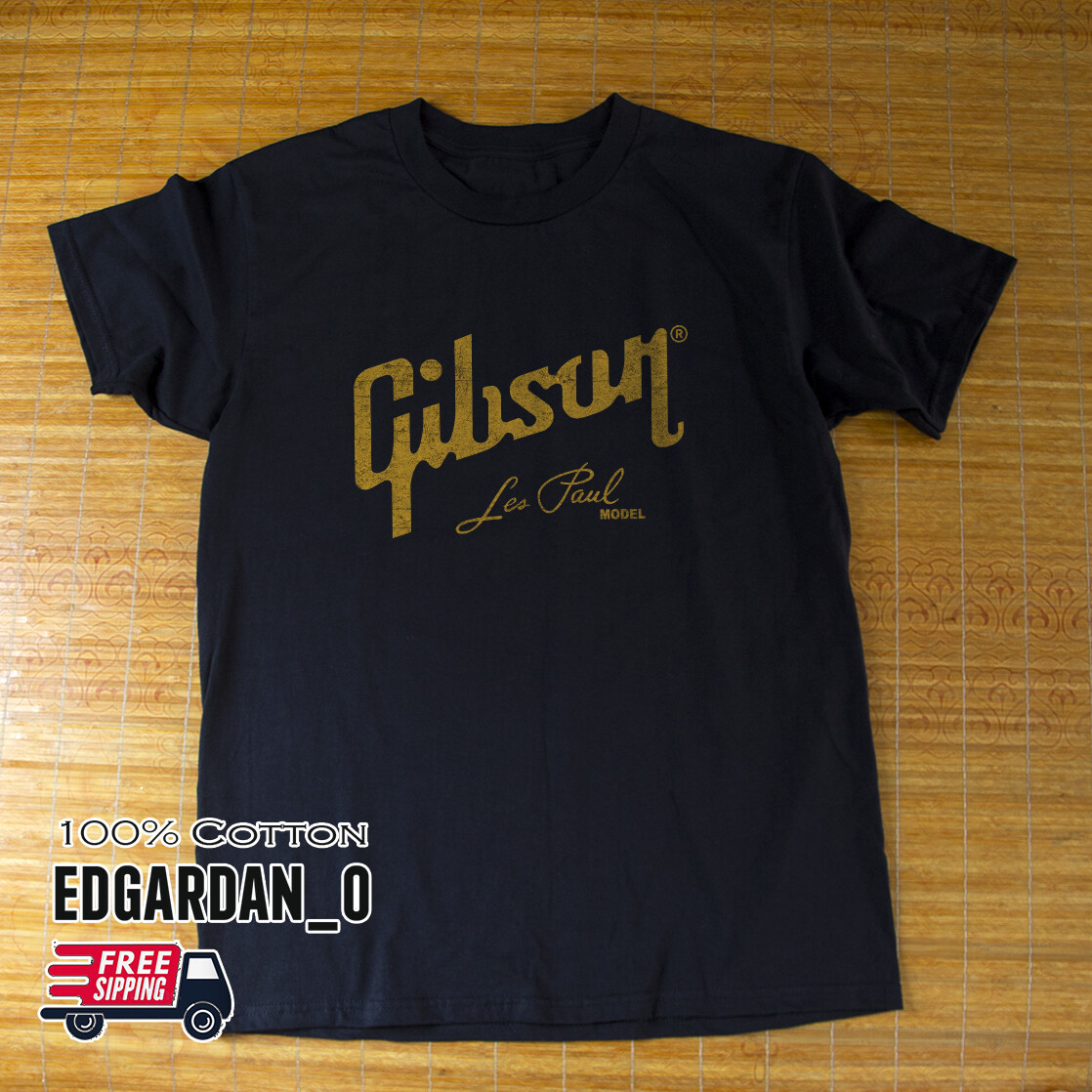 Gibson Les Paul Model Logo Black Unisex T-shirt S-5XL Free Shipping gallery