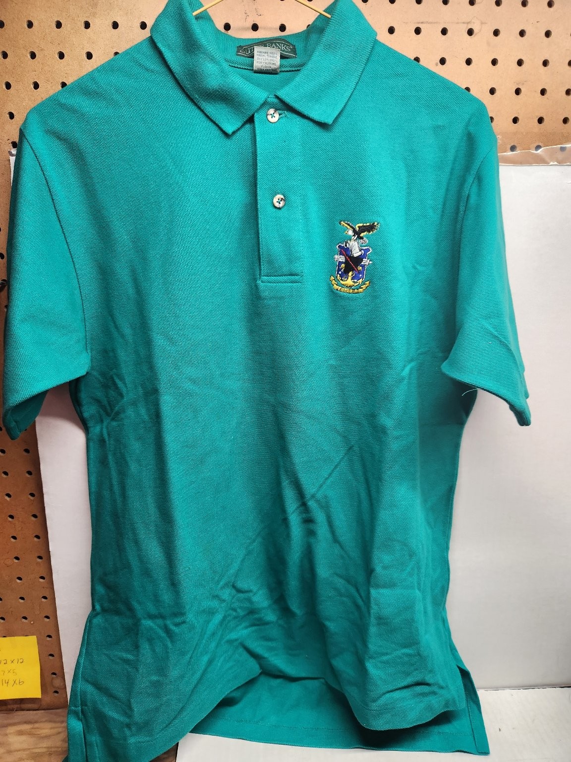 Outer Banks Men's Teal Polo Shirt M 100% Combed Cotton Collared gallery