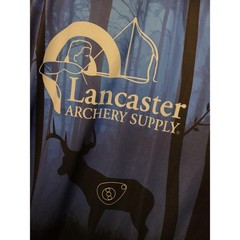 Lancaster Archery Supply Mens Blue Deer Skull Quarter Zip Performance Jersey 3XL