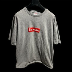 Supreme Heather Gray Box Logo Tee