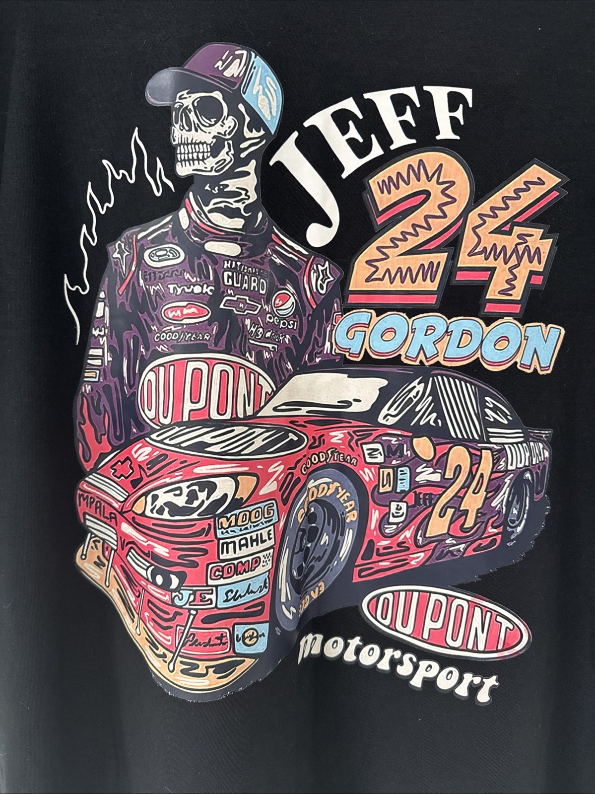 Jeff Gordon Racing Style T Shirt Mens 2XL Black Graphic Tee Motorsport gallery
