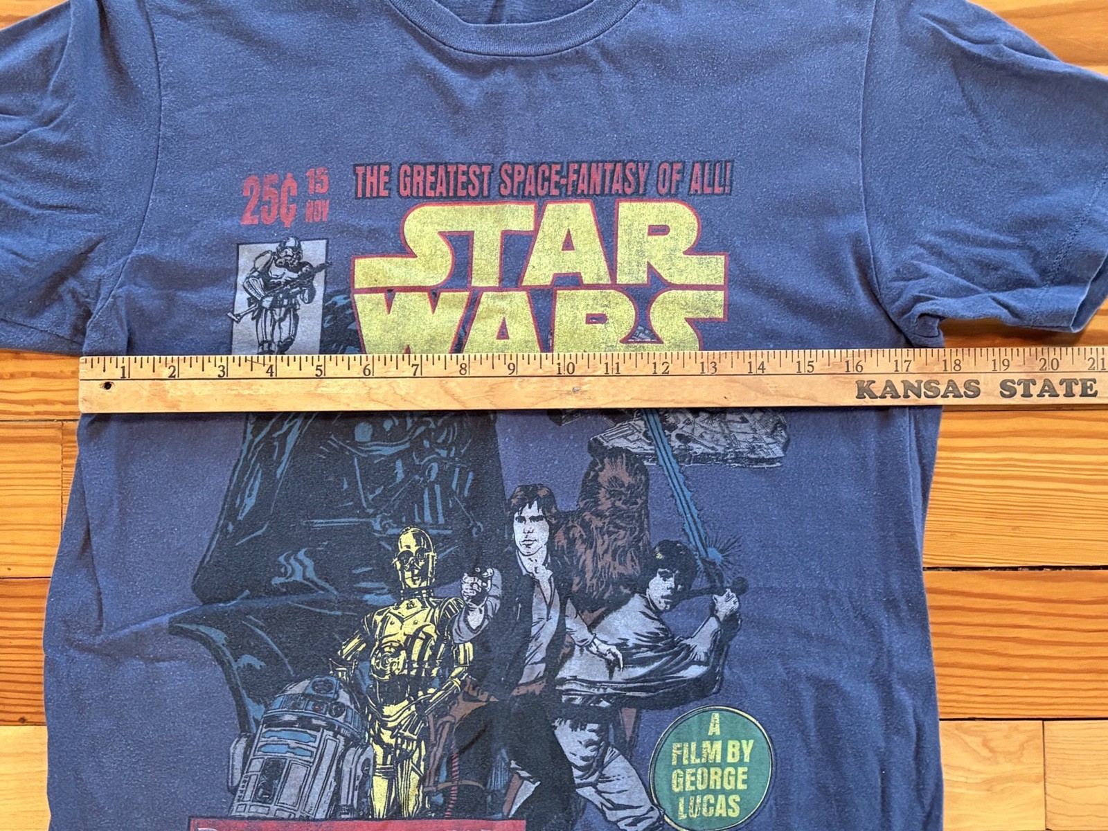 Vintage Star Wars Movie T-shirt Battle On The Death Star sz M Darth Vader gallery