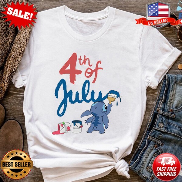4th Of July Stitch Shirt, Disney Patriotic Stitch T-Shirt | S-5XL multicolor gallery
