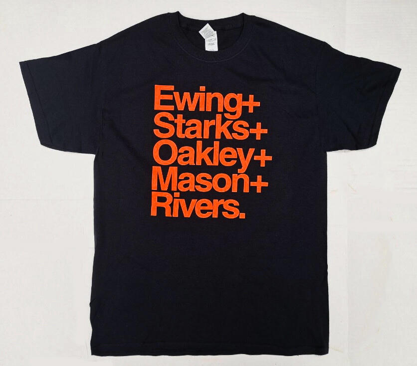 NYK 1994 Retro Names T Shirt, Patrick Ewing, John Starks, Oakley gallery