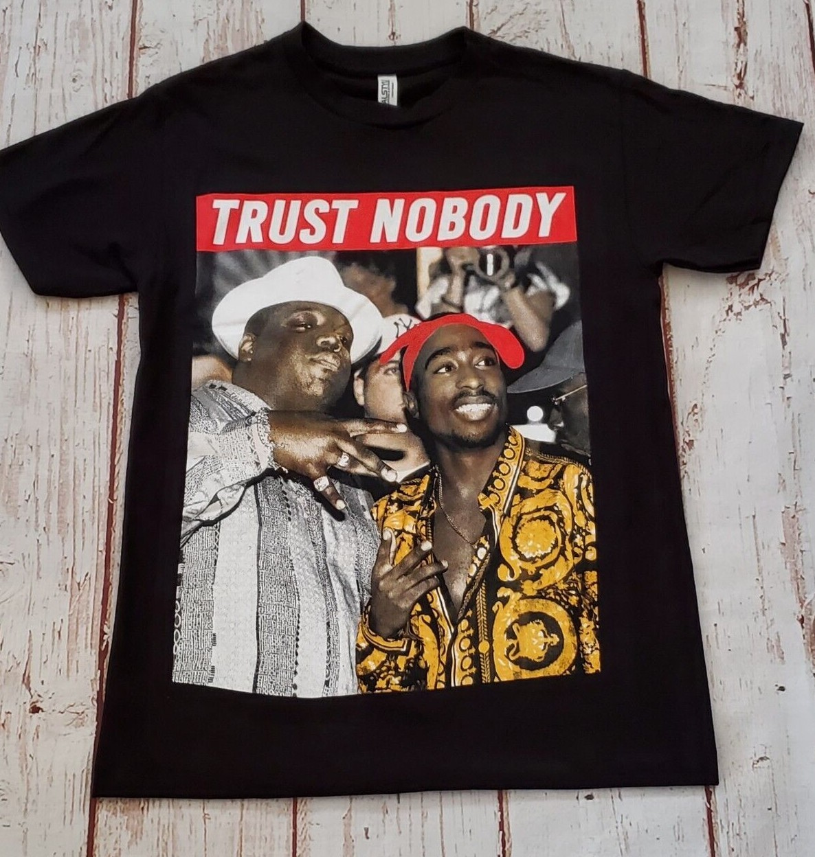 NEW- BIGGIE & 2PAC - TRUST NOBODY - T-SHIRT gallery