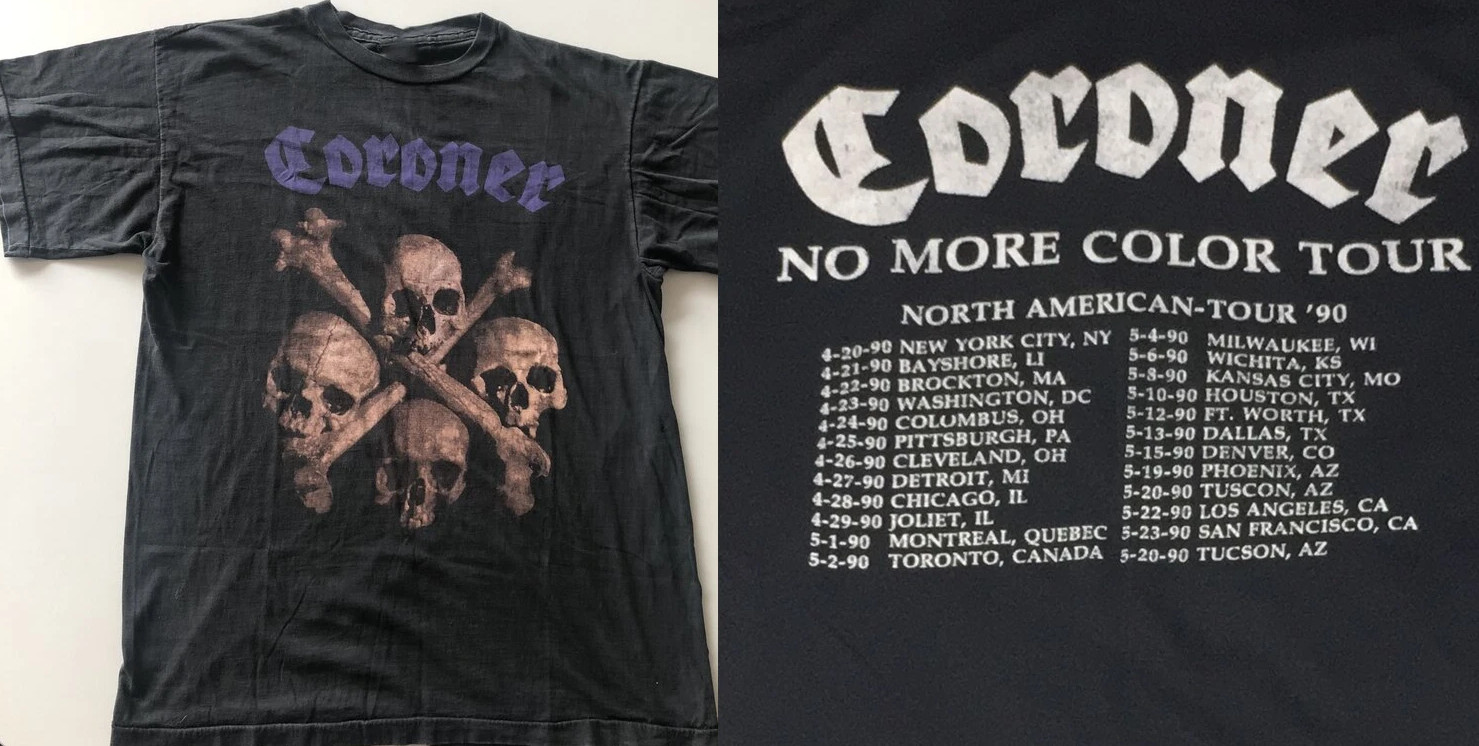Coroner No More Color Tour Unisex T-shirt All Size S To 5XL BT793 gallery