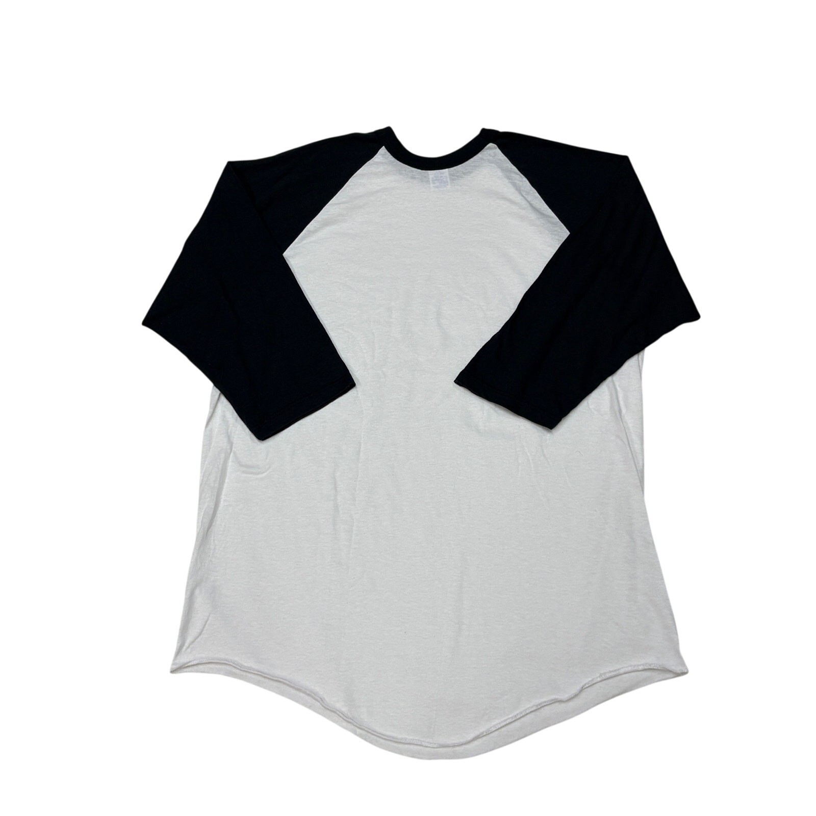 Vintage Russell Baseball T Shirt Mens 2XL White Raglan 3/4 Sleeve USA 90s *READ* gallery