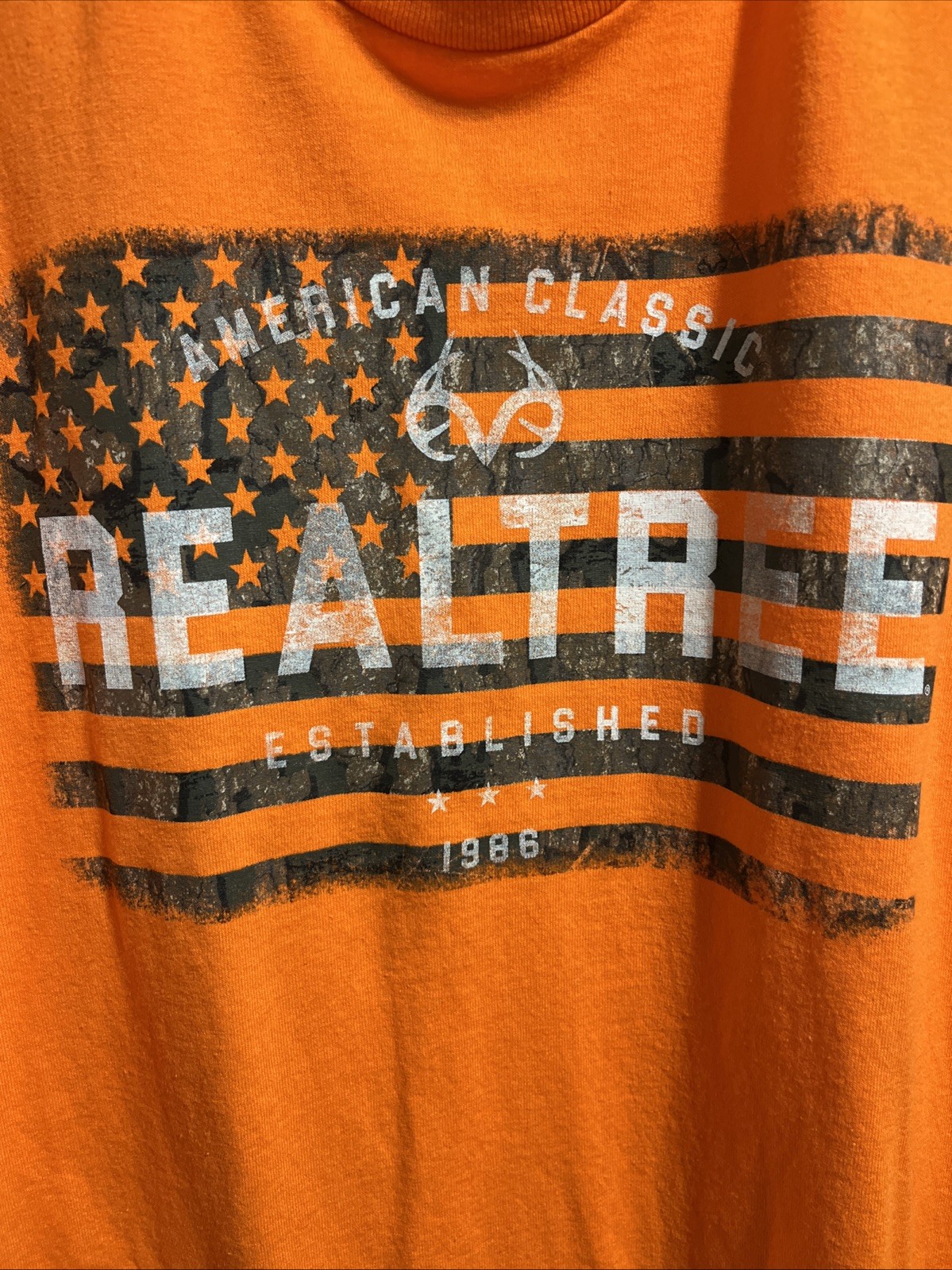 Realtree Long Sleeve T-Shirt Mens Size XL (46-48) Safety Orange. gallery