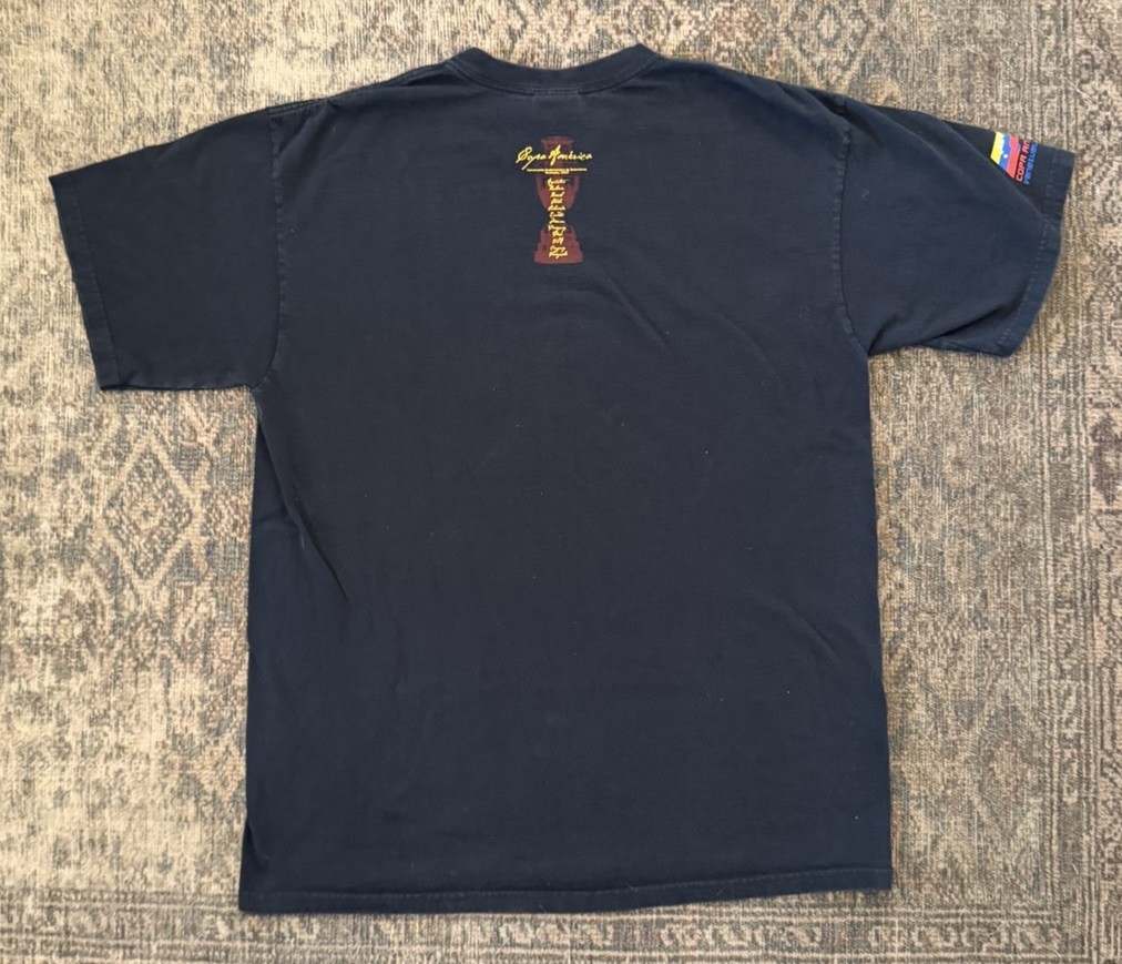 Vintage 2007 Copa America Venezuela Soccer T Shirt Graphic SZ L Nike Futbol gallery