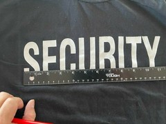 4XL BLACK SECURITY BOUNCER STAFF GUARD SHIRT UNIFORM CONCERT CLUB EVENT