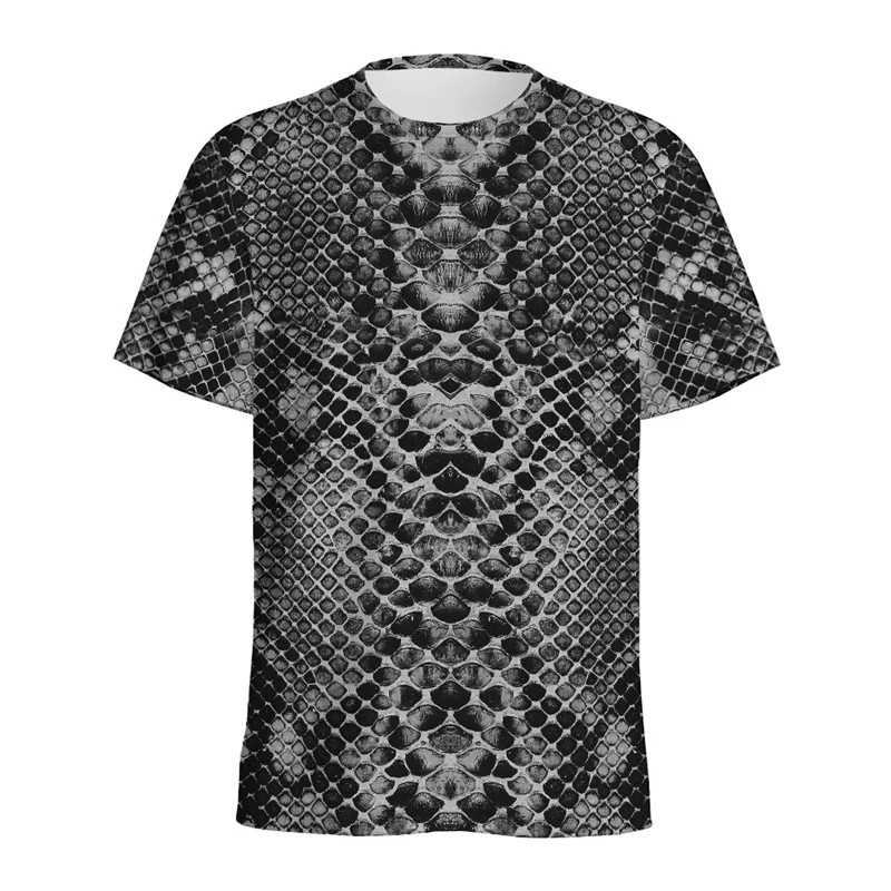 Bold 3D Snake Python Skin T-Shirt Men Kids 4T-4XL Colorful Graphic Fit