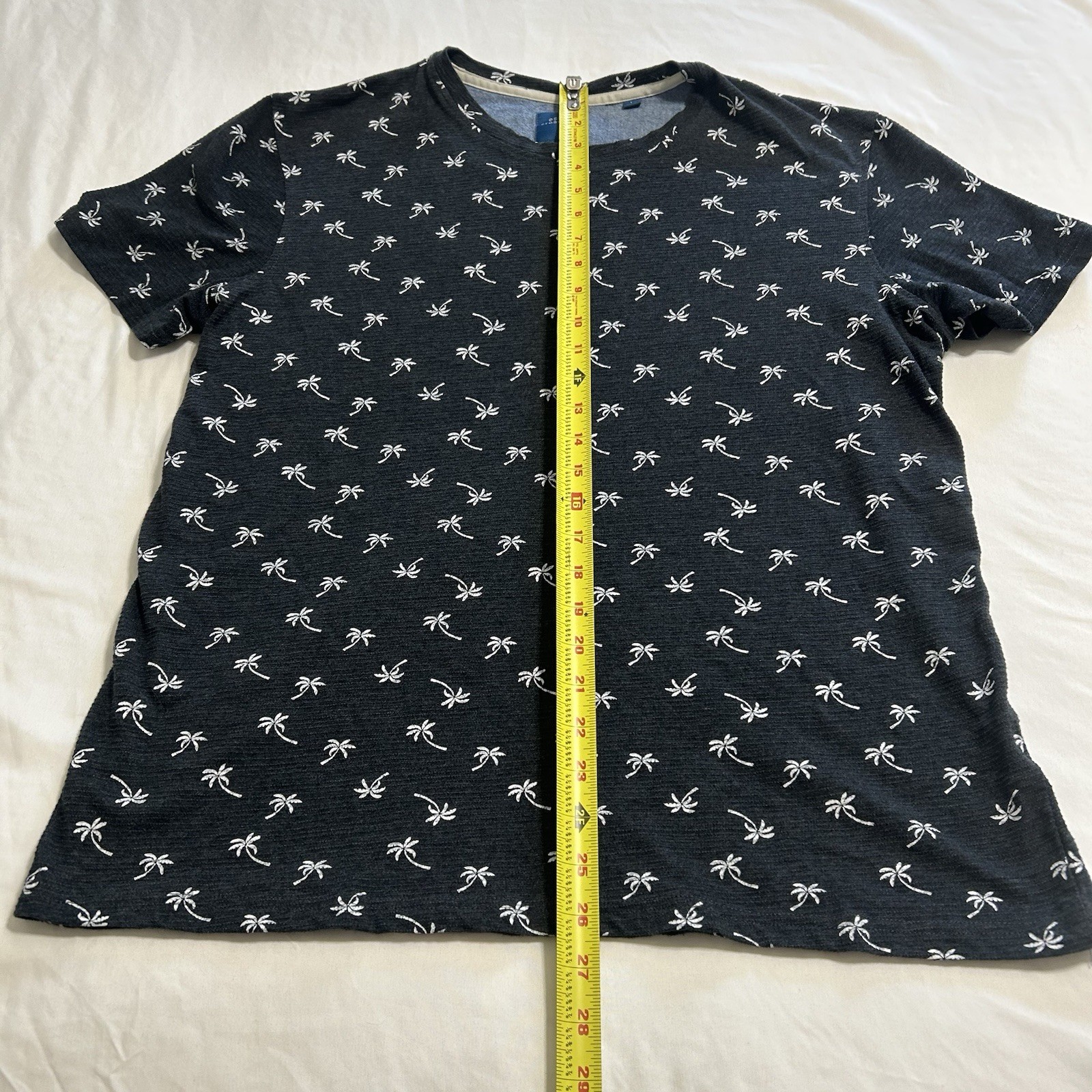 Essex Crossing Mens T Shirt Palm Tree Pattern Black Short Sleeve Size Large L gallery