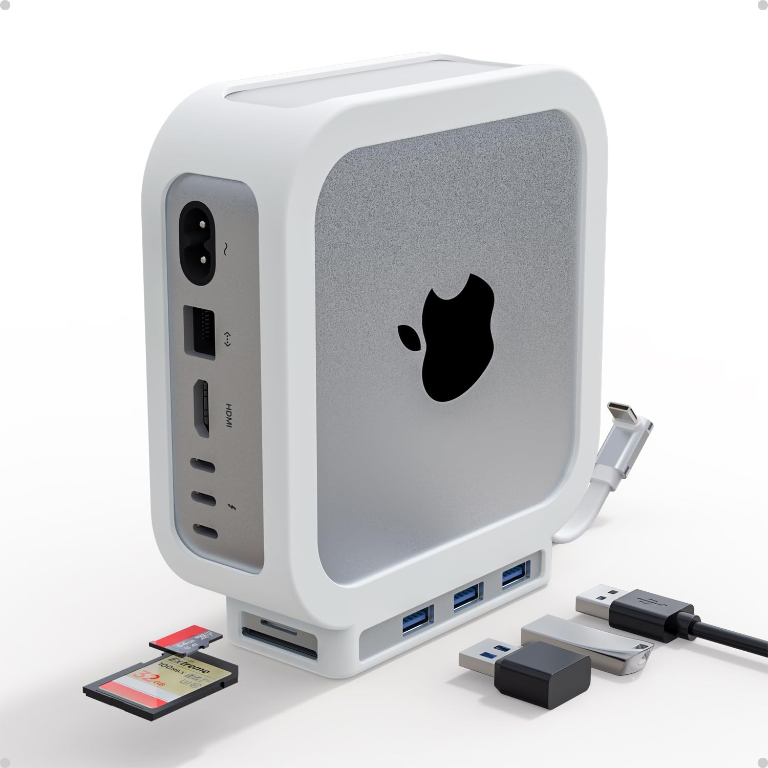 5 in 1 Docking Station Compatible with Mac mini M4 / Mac mini M4 Pro, Premium…