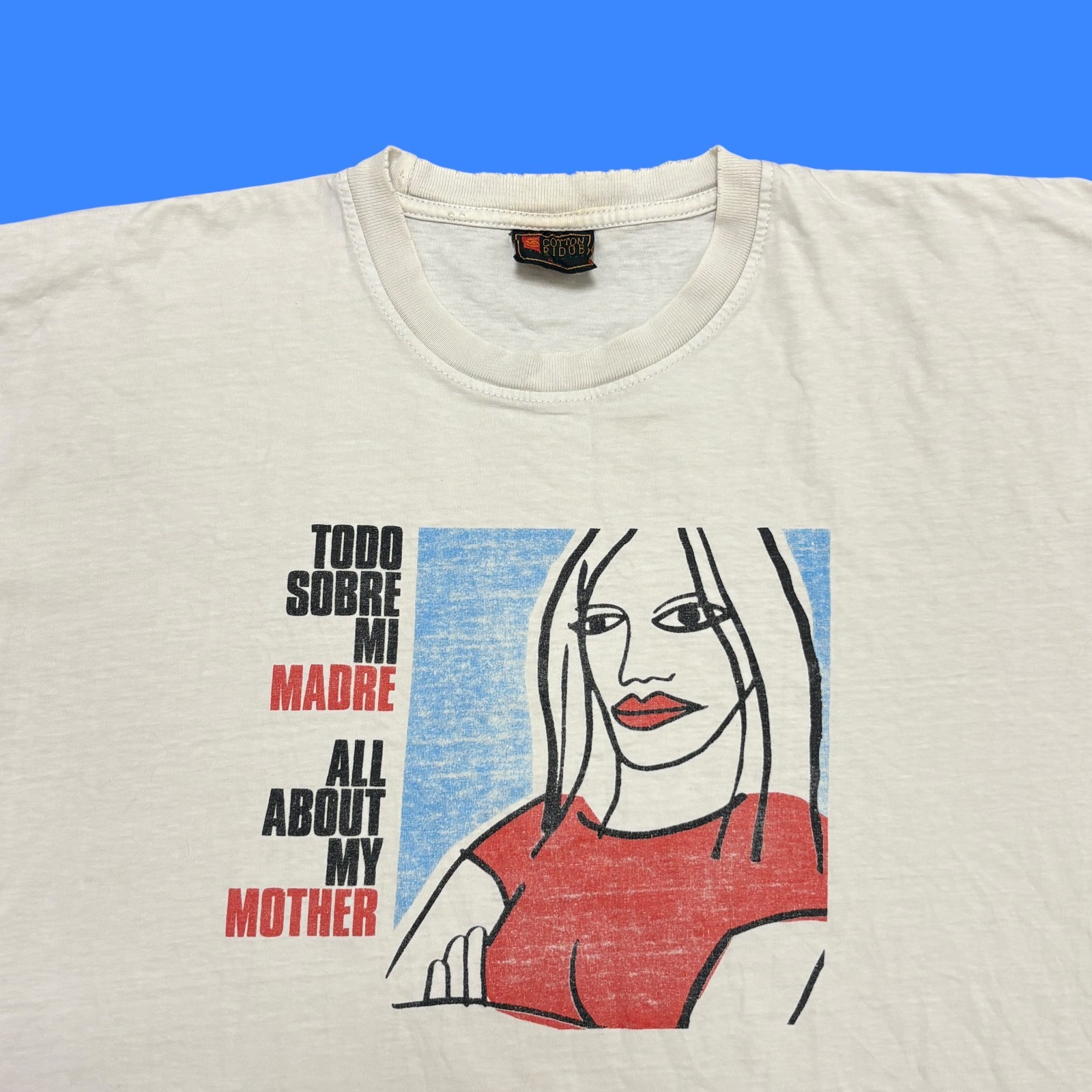 Vintage Movie Promo Shirt Mens XL White 90s Pedro Almodovar Art Graphic Cinema gallery