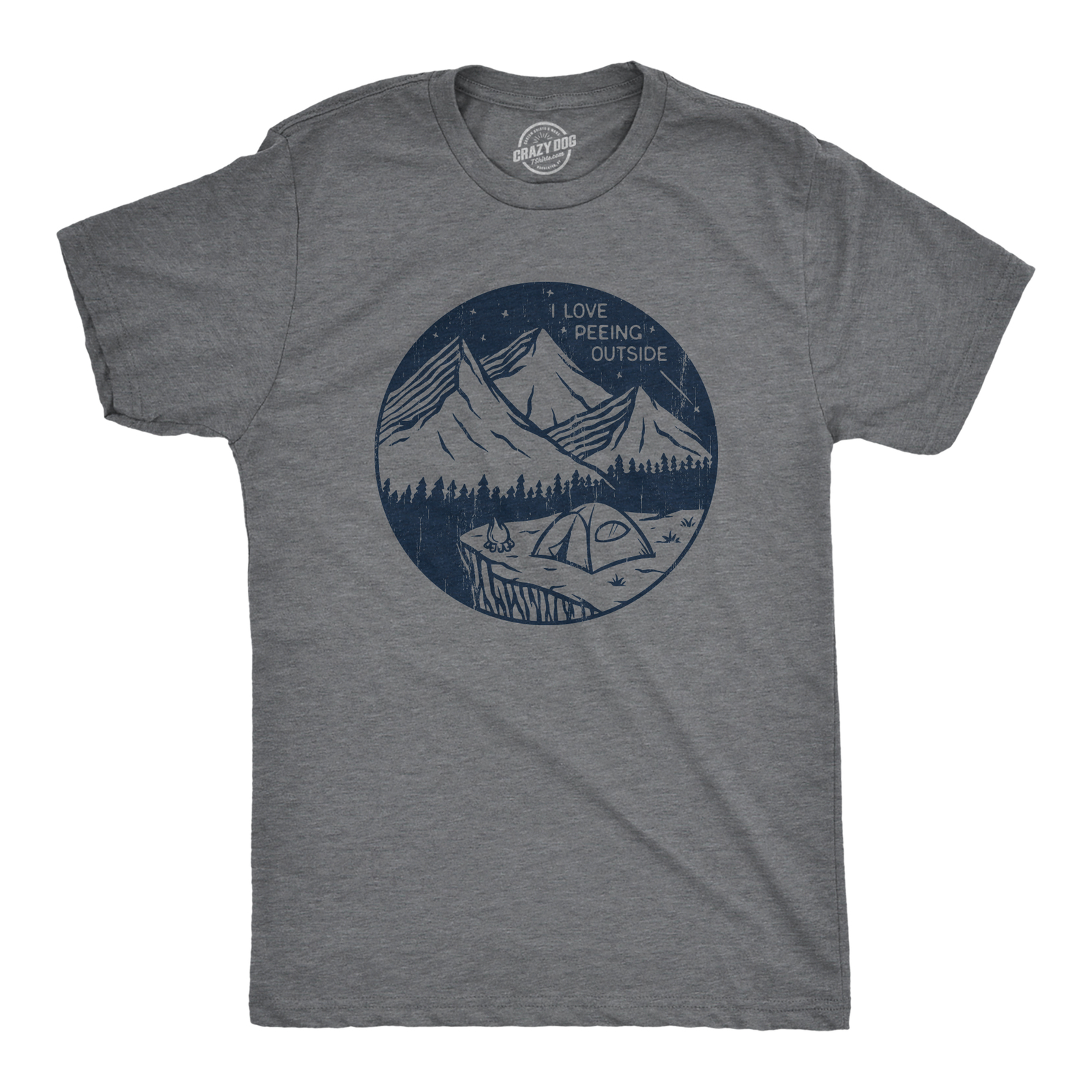 Mens I Love Peeing Outside T Shirt Funny Sarcastic Camping Nature Lovers Tee For