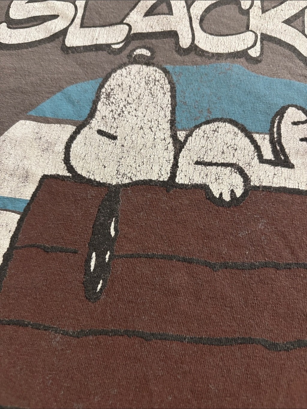 Peanuts Snoopy Slacker Graphic T Shirt Gray 2XL Retro Cartoon Tee gallery