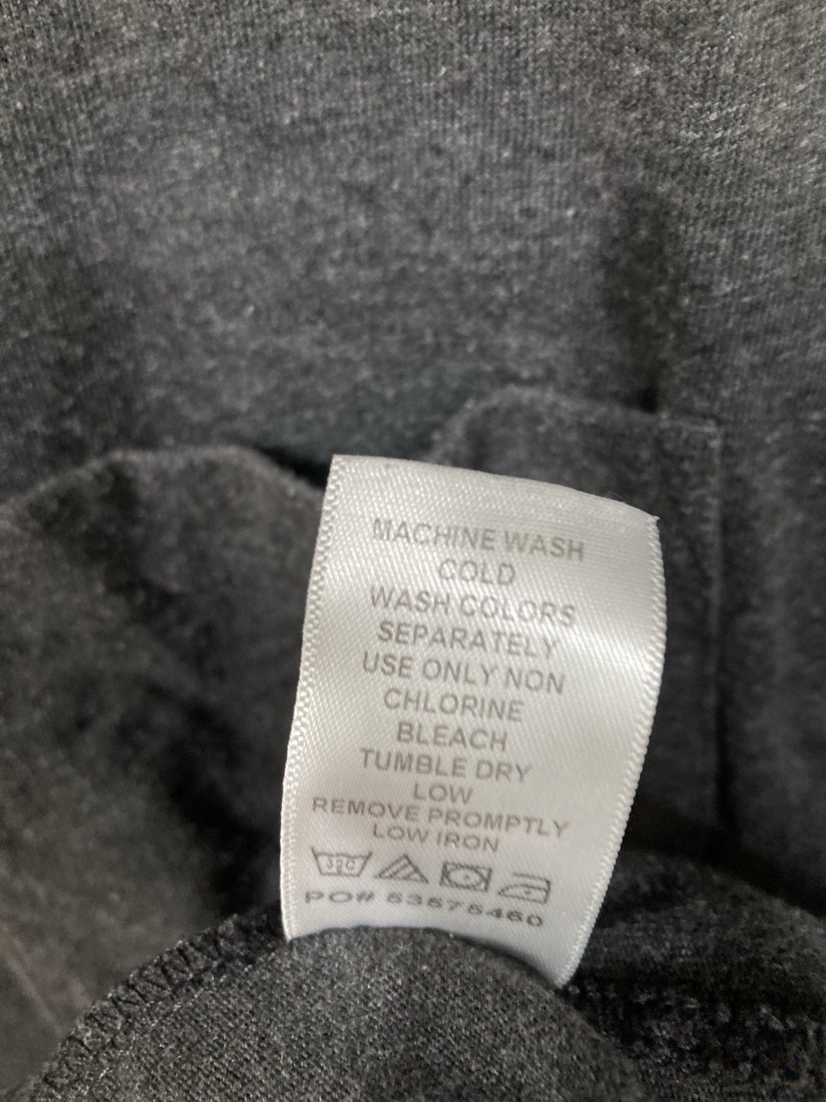 men's 7xl big Kingsize crewneck s sleeve pocket tee shirt Heather Charcoal Grey gallery