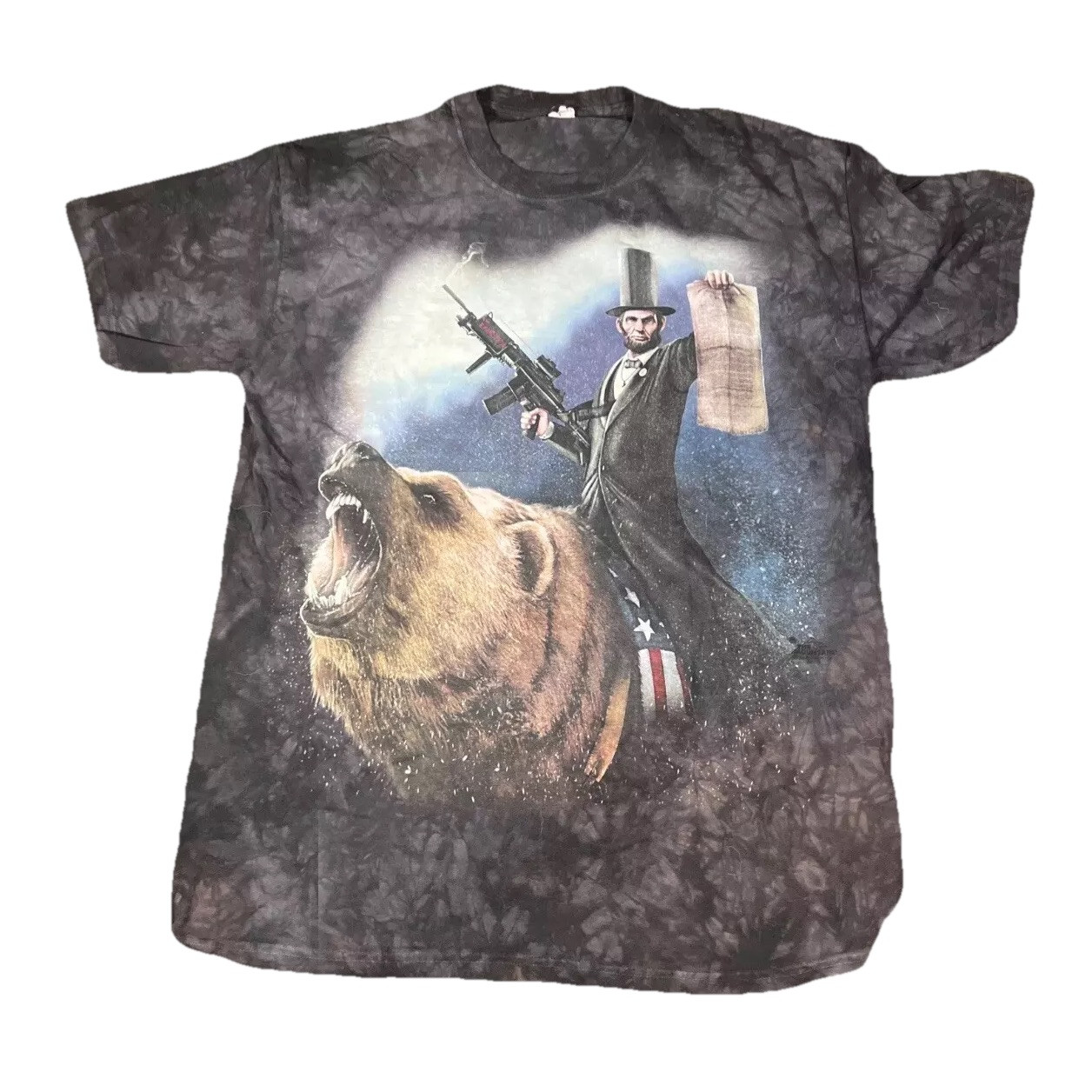 Jason Heuser T-Shirt Vintage Delta Appeal Tag The Mountain USA Merica Bear