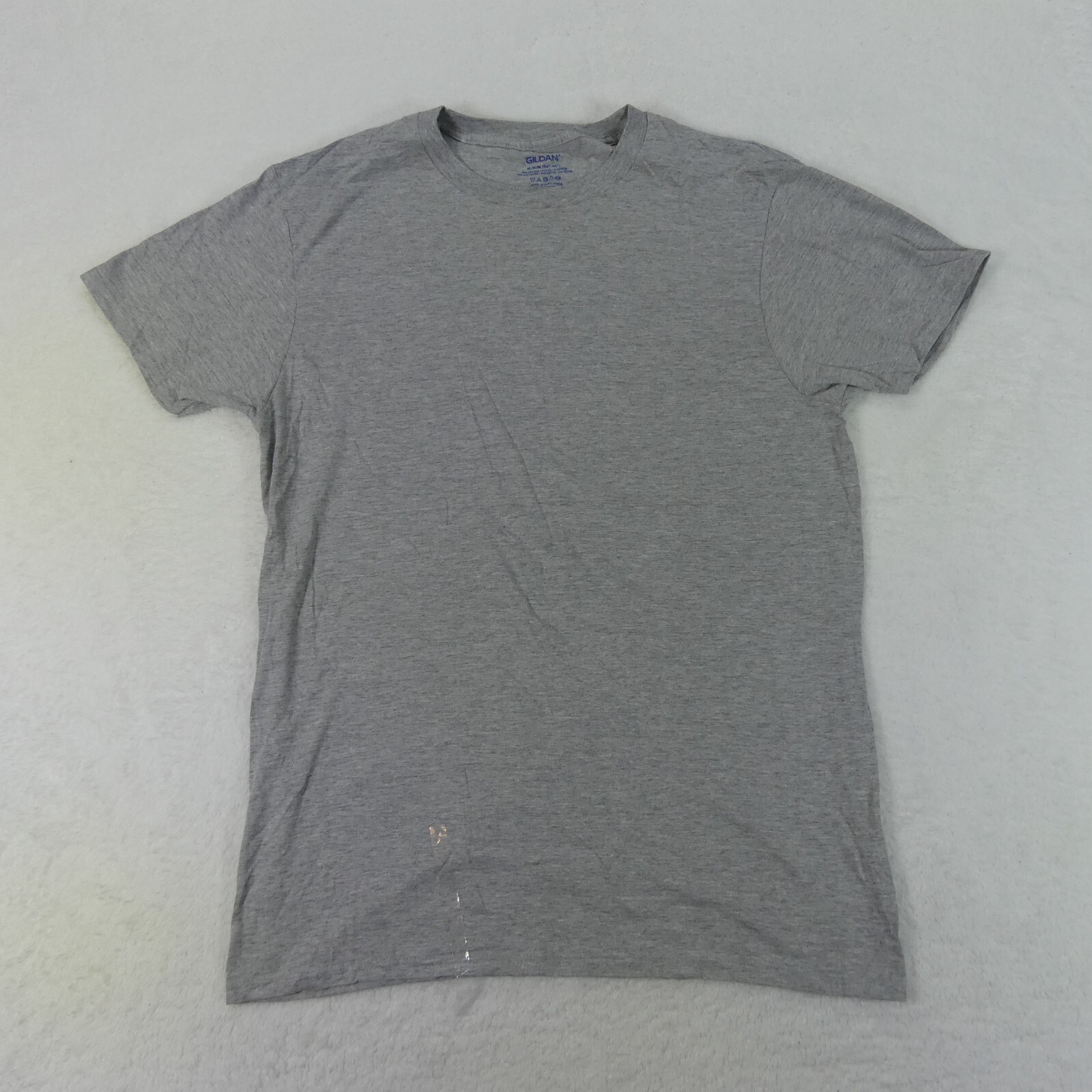 Gildan Shirts Mens Medium 38/40 Black Gray Short Sleeve Cotton Blend Set Of 5 gallery