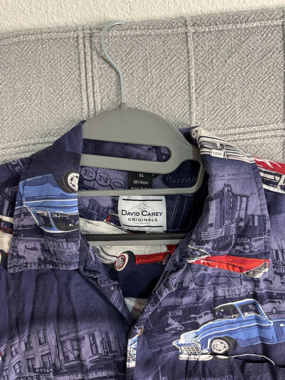 Reno Hot August Nights 2018 David Carey GM Classic Cars ButtonUp Shirt Men XL gallery