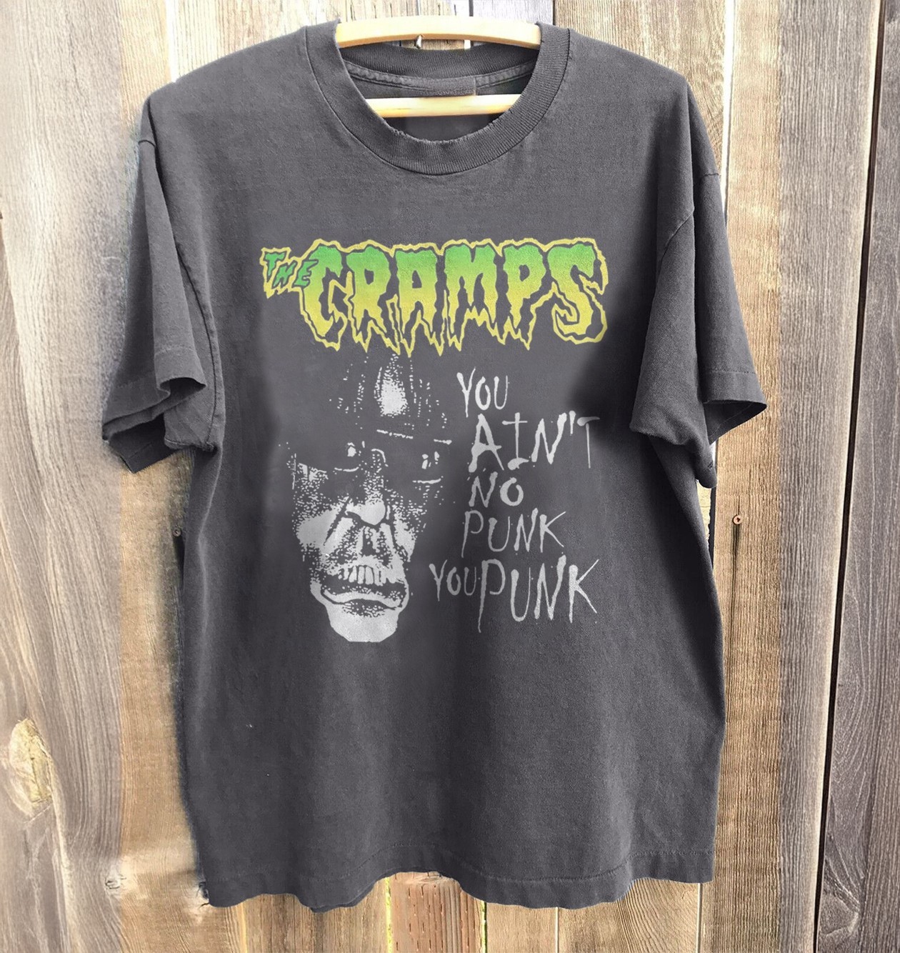 The Cramps Rock Band Shirt, Charcoal Cotton T-shirt gallery