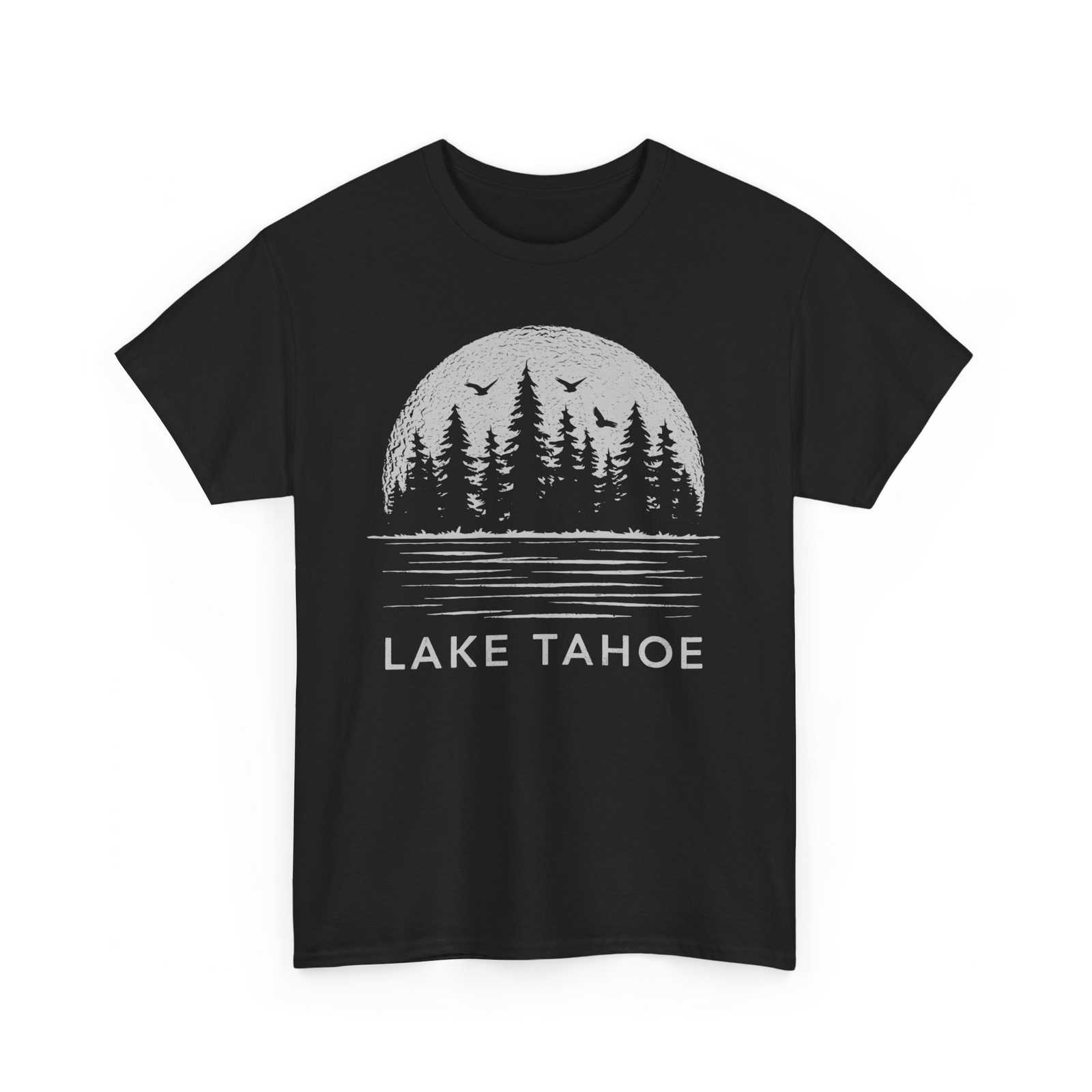 Nevada Mountain Lake Tahoe T-shirt - Moon Trees California Men Women Graphic Tee gallery