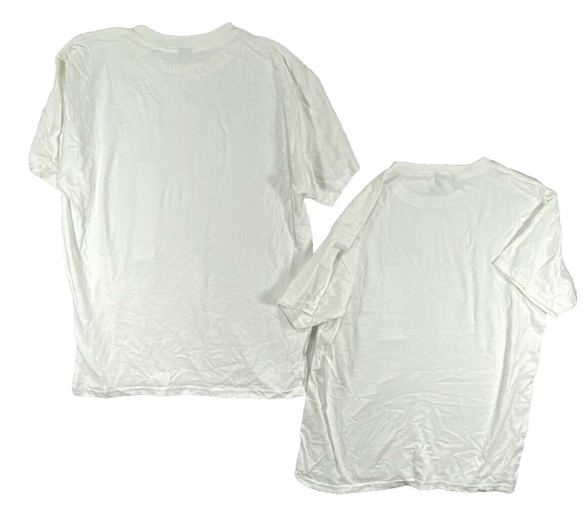 NWT 2-Pack Glidan T-Shirt Men's Large White Cotton Shortsleeve Pullover Solid gallery