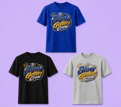 Glow Getters Crew Tshirt 2nd Design