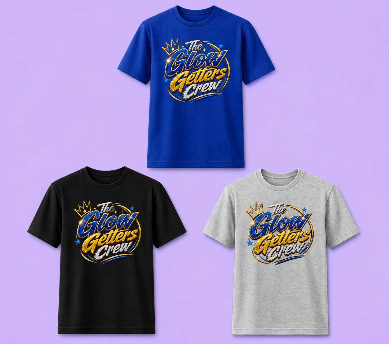 Glow Getters Crew Tshirt 2nd Design gallery
