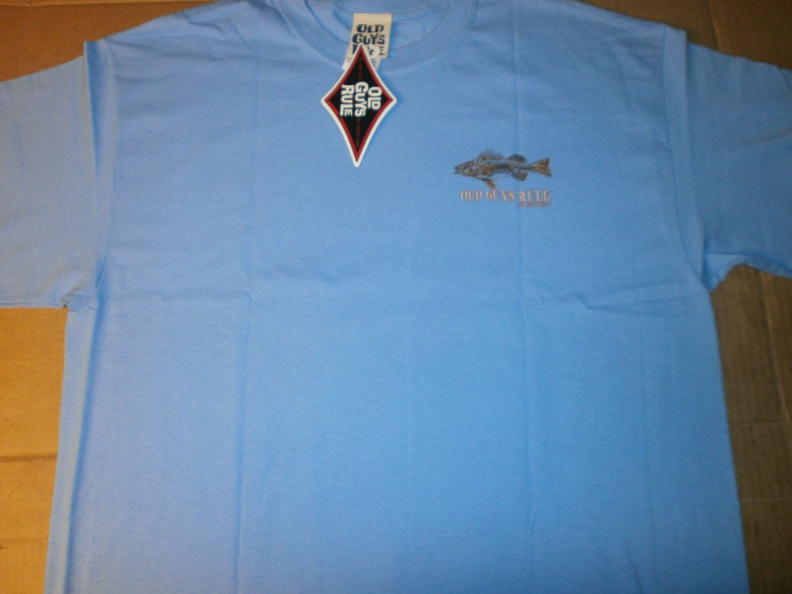 OLD GUYS RULE "NO BONES ABOUT IT" FISH S/S T-SHIRT SIZE M gallery