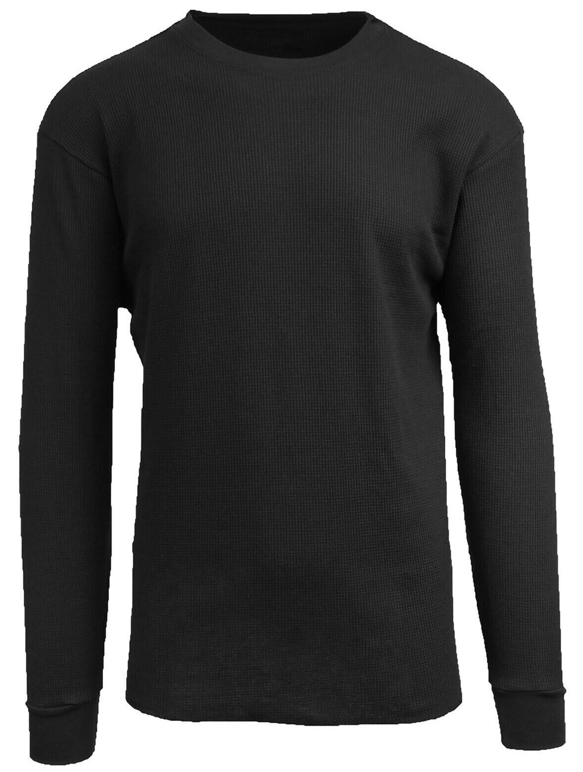 Men's Crew Neck Waffle-Knit Long Sleeve Thermal Shirts (S-5XL) NWT Free Shipping gallery