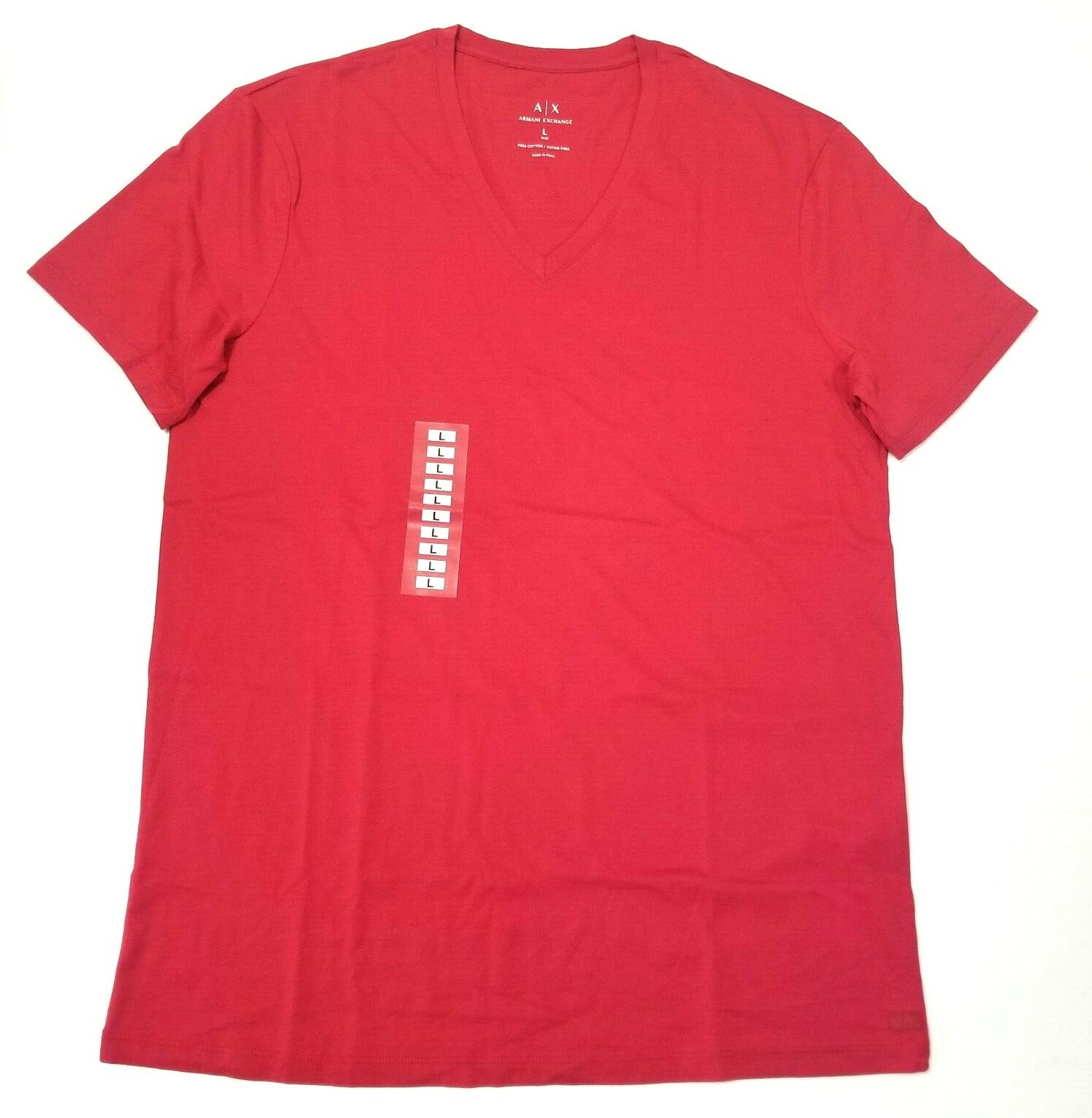 Armani Exchange Men's T-shirt Short-Sleeve V-neck Slim Fit Pima Cotton Tee gallery